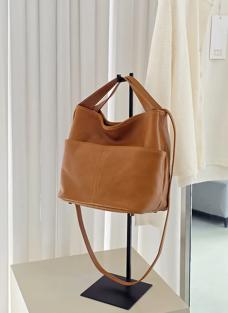 2WAYカウレザーショルダーバッグトートバッグ | whosbag | 詳細画像1