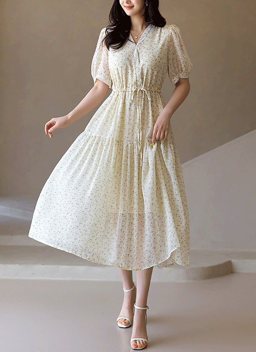 トリーバーチ Sydney フェミニン ロマンチック シフォン ワンピ シフォンワンピース 花柄 リゾートワンピ レディース ハワイ A