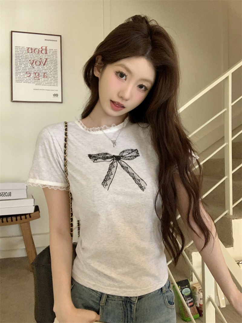 フリルプリントリボン柄Tシャツ | 詳細画像5
