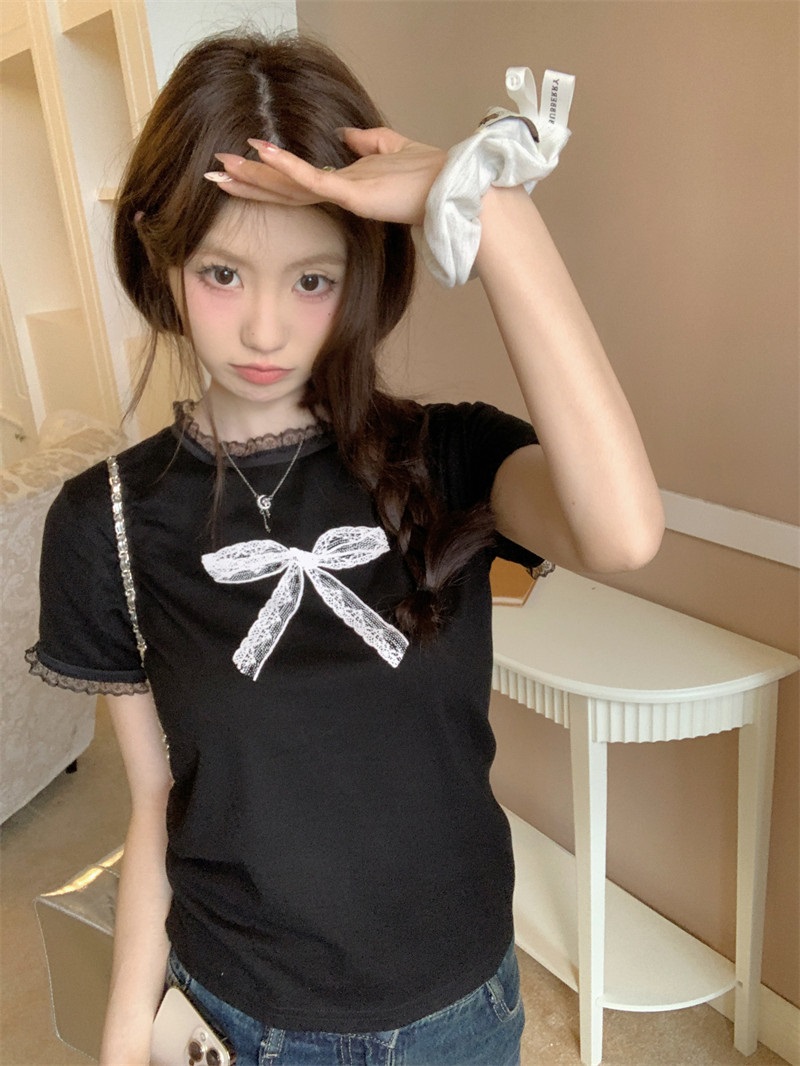 フリルプリントリボン柄Tシャツ | 詳細画像8