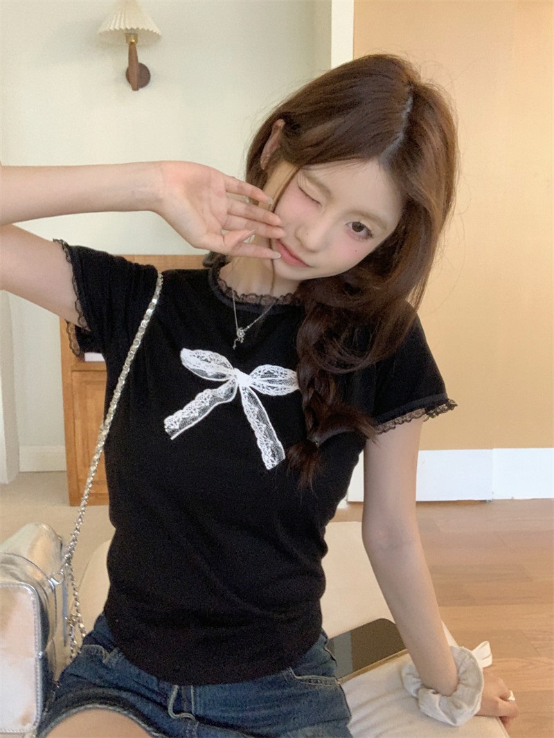 フリルプリントリボン柄Tシャツ | 詳細画像9