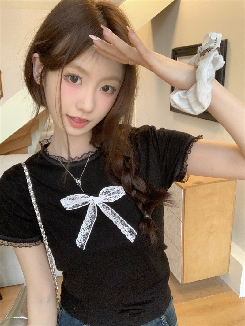 フリルプリントリボン柄Tシャツ | 詳細画像12