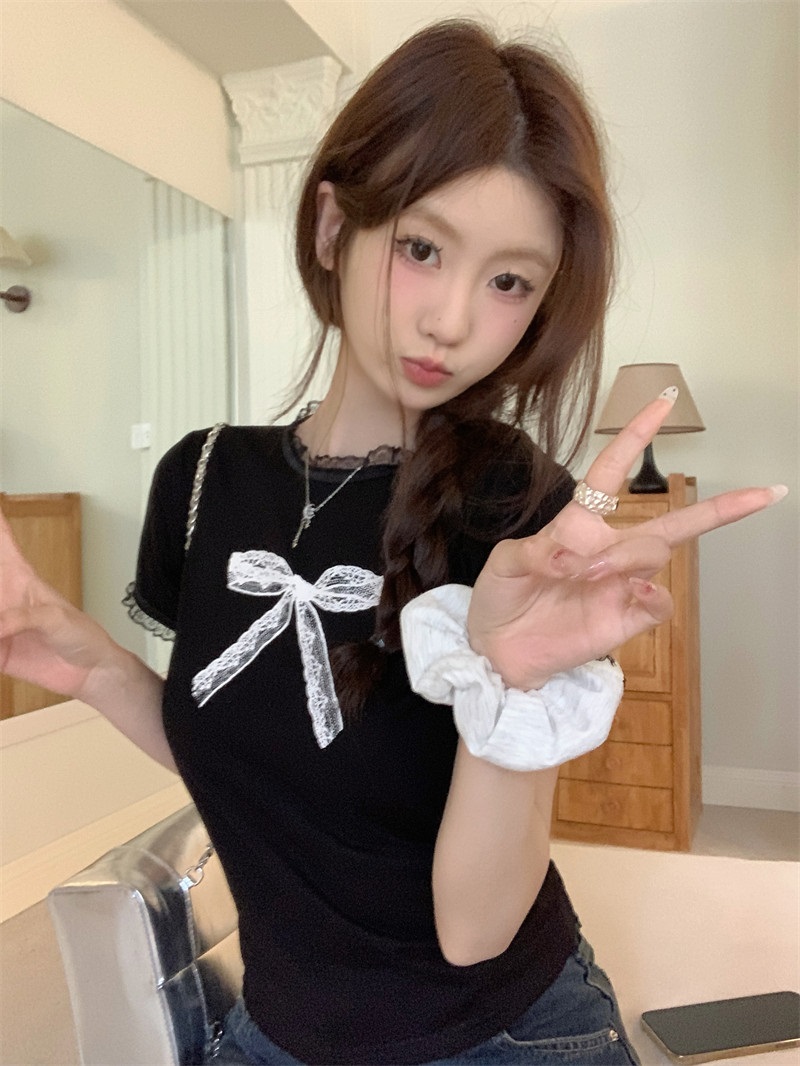 フリルプリントリボン柄Tシャツ | 詳細画像13