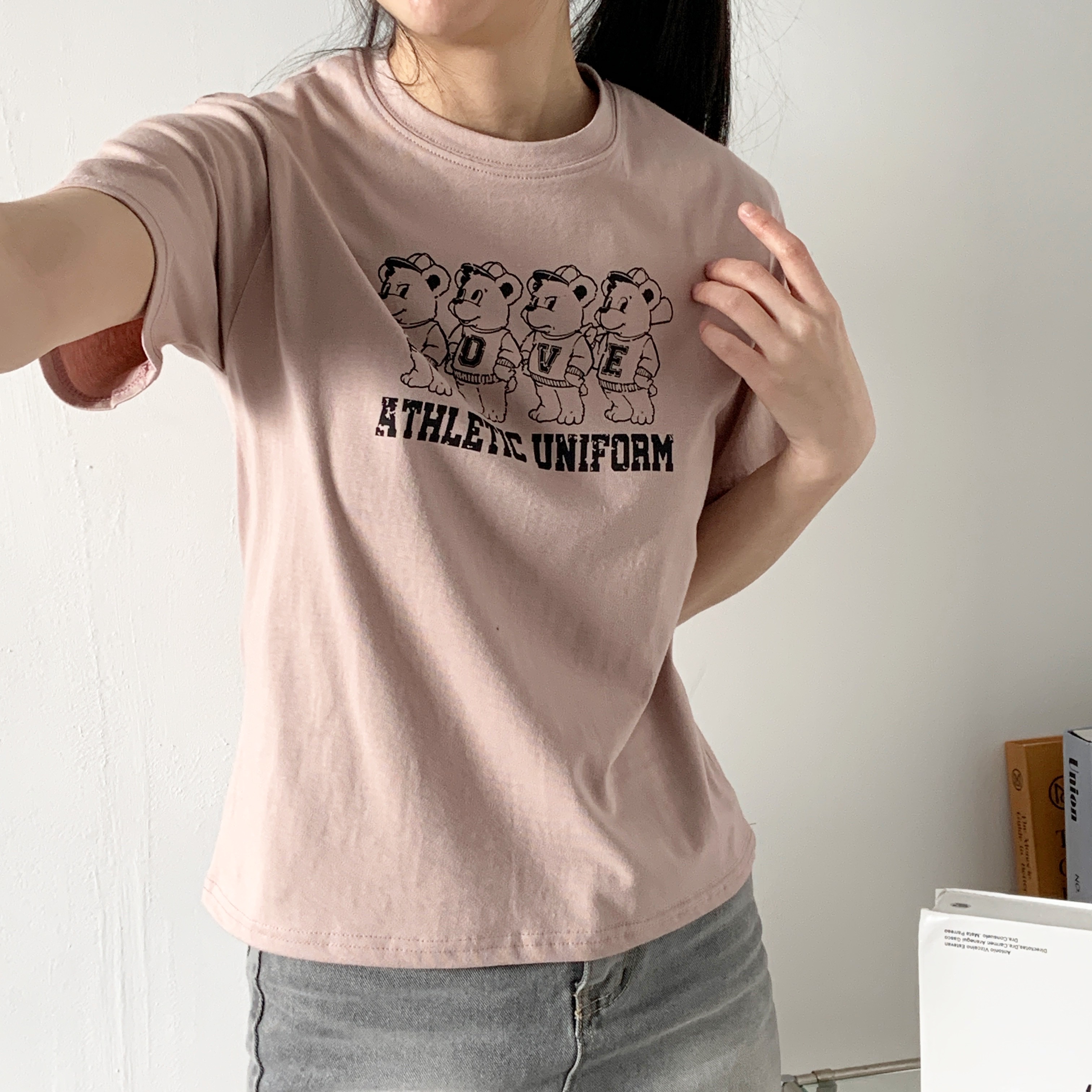 ラウンドネック半袖プリントTシャツ | 詳細画像5