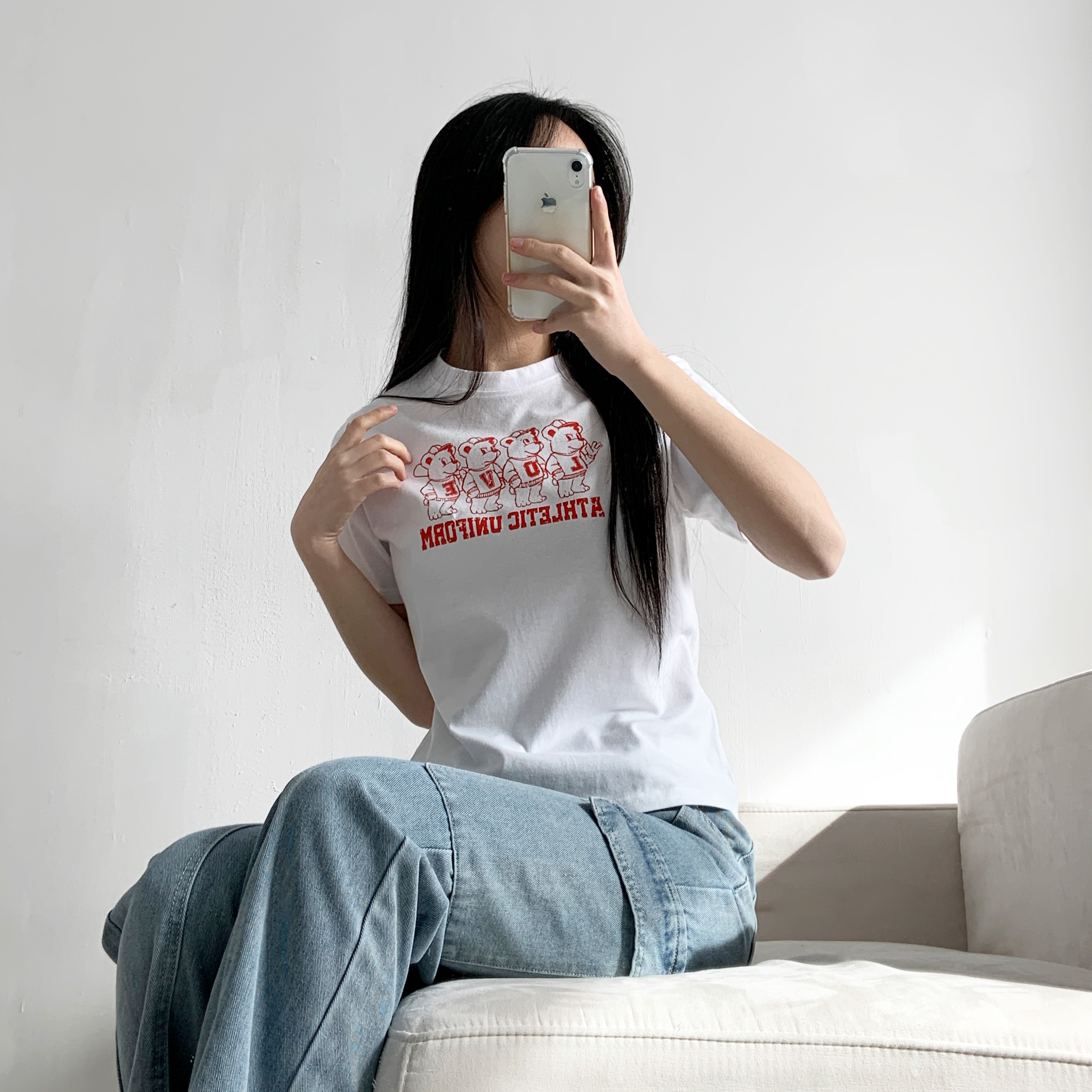 ラウンドネック半袖プリントTシャツ | 詳細画像7
