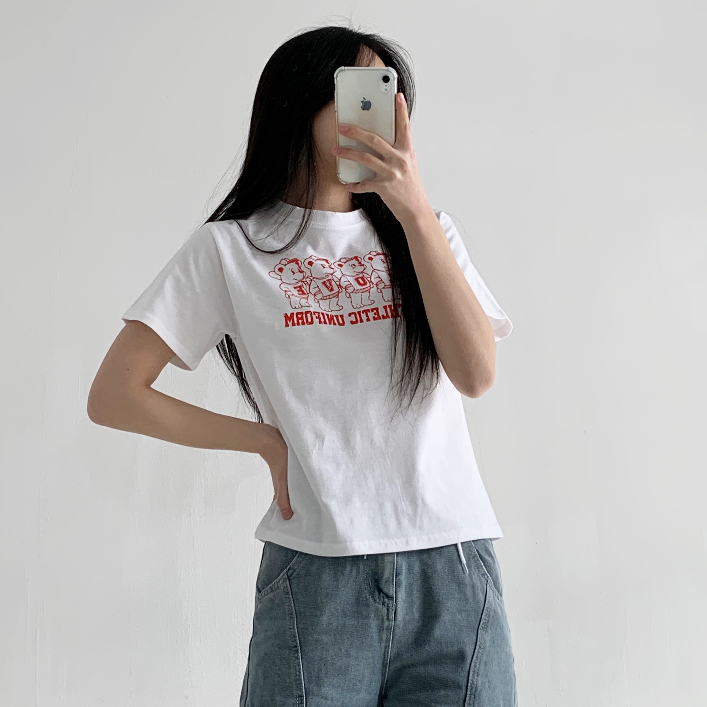 ラウンドネック半袖プリントTシャツ | 詳細画像4