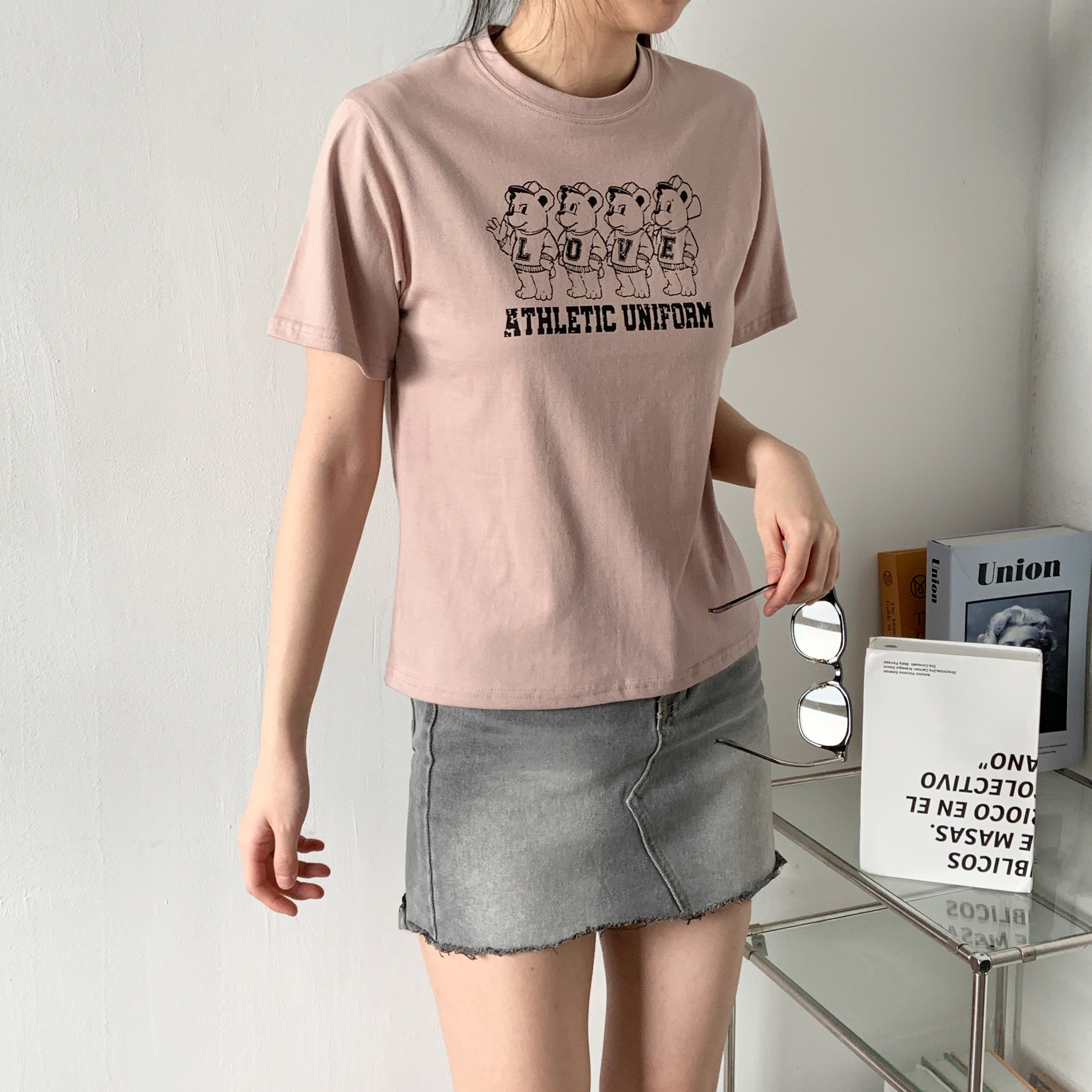 ラウンドネック半袖プリントTシャツ | 詳細画像2