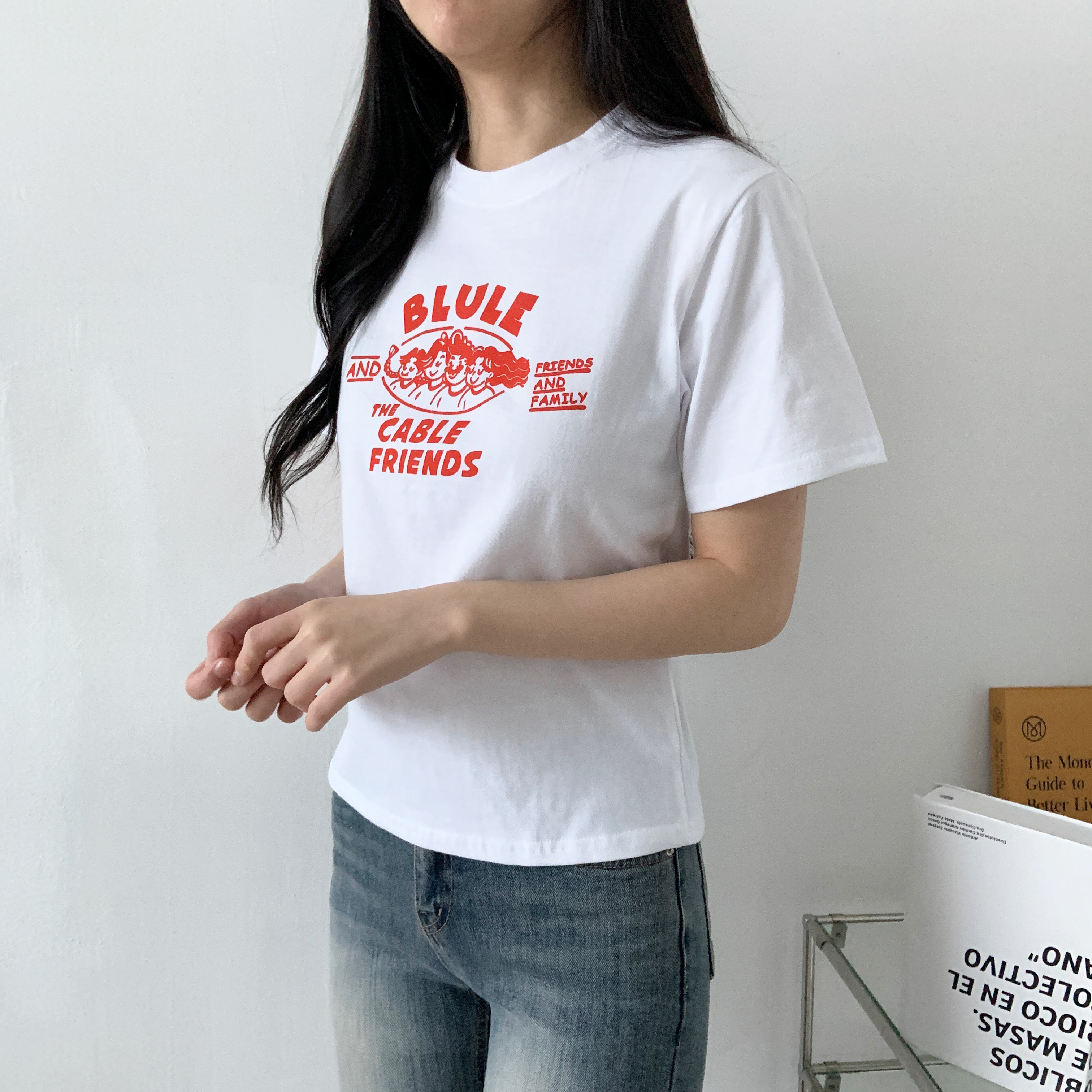 ラウンドネックプリントTシャツ | 詳細画像2