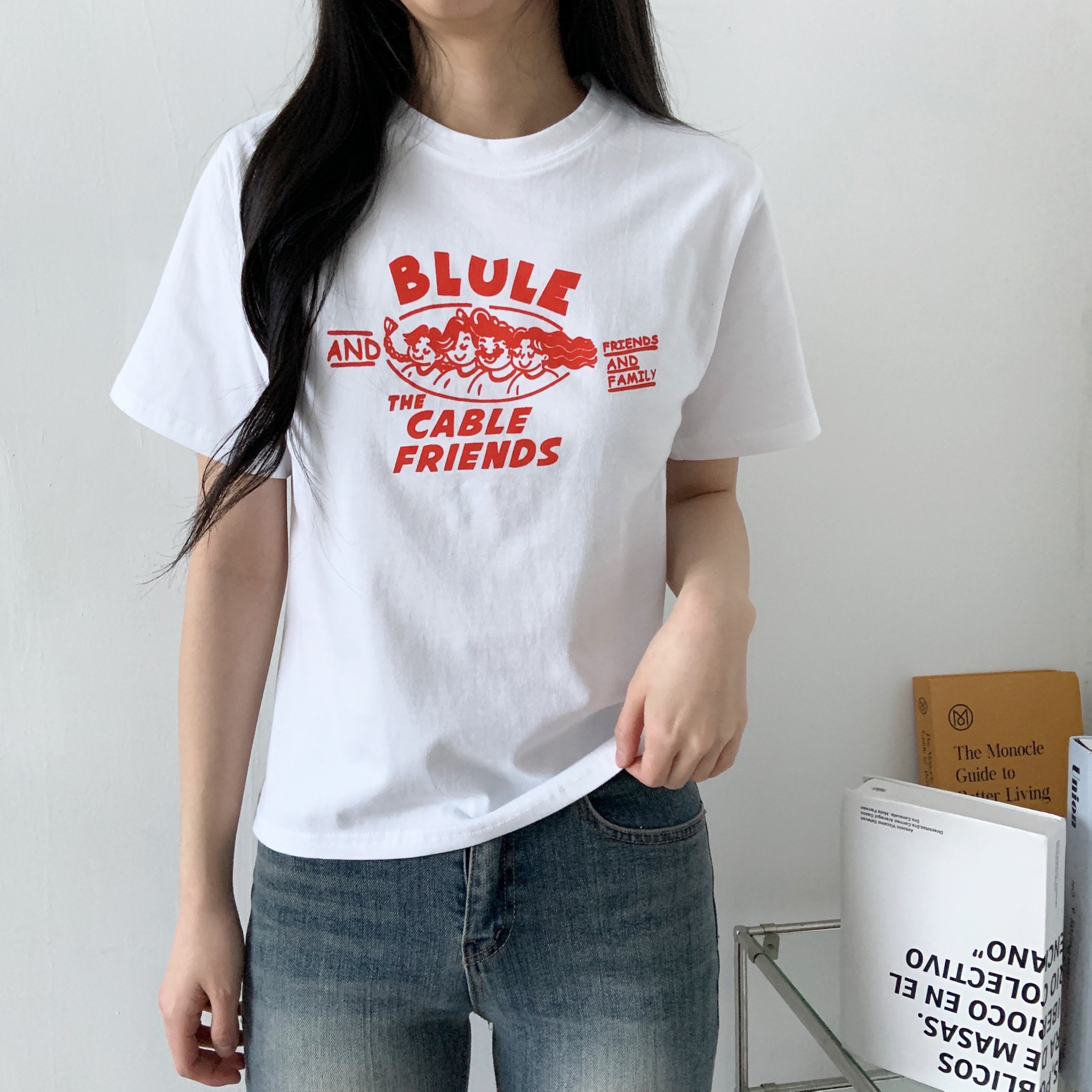 ラウンドネックプリントTシャツ | 詳細画像4