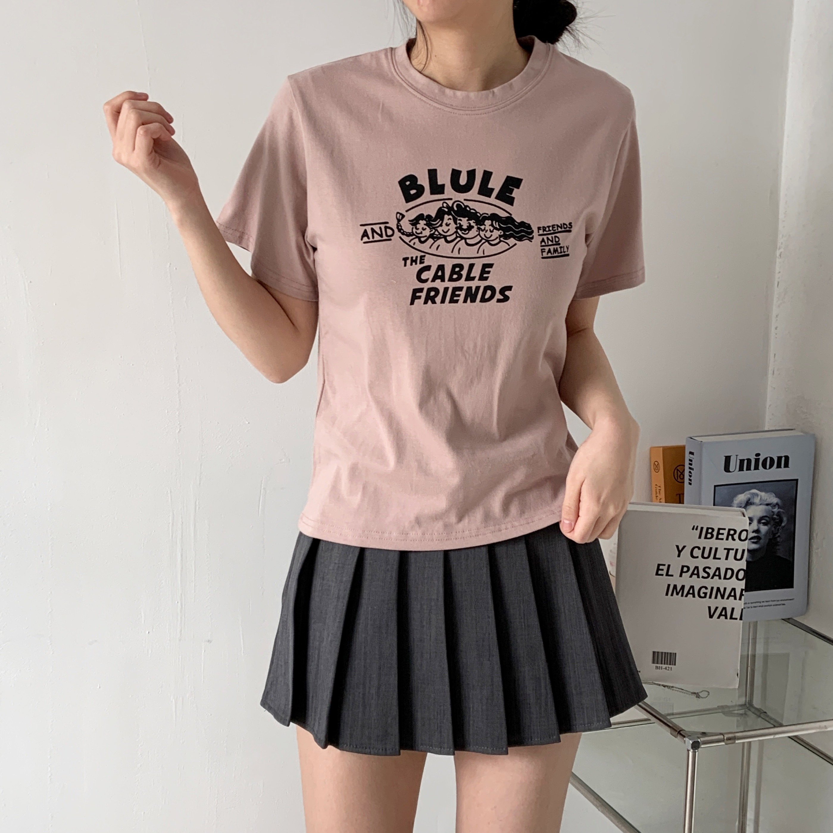 ラウンドネックプリントTシャツ | 詳細画像7