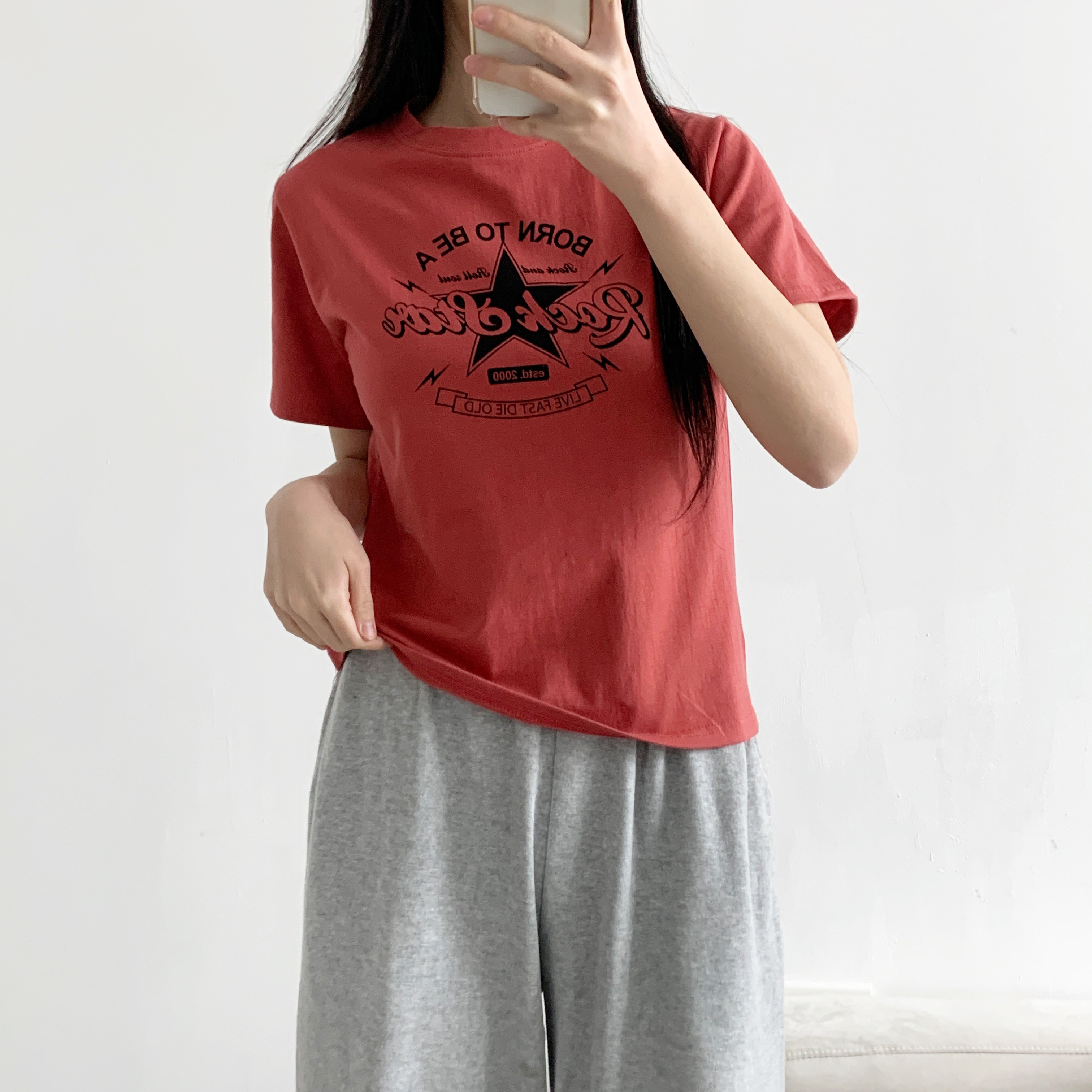ラウンドネックプリントTシャツ | 詳細画像4
