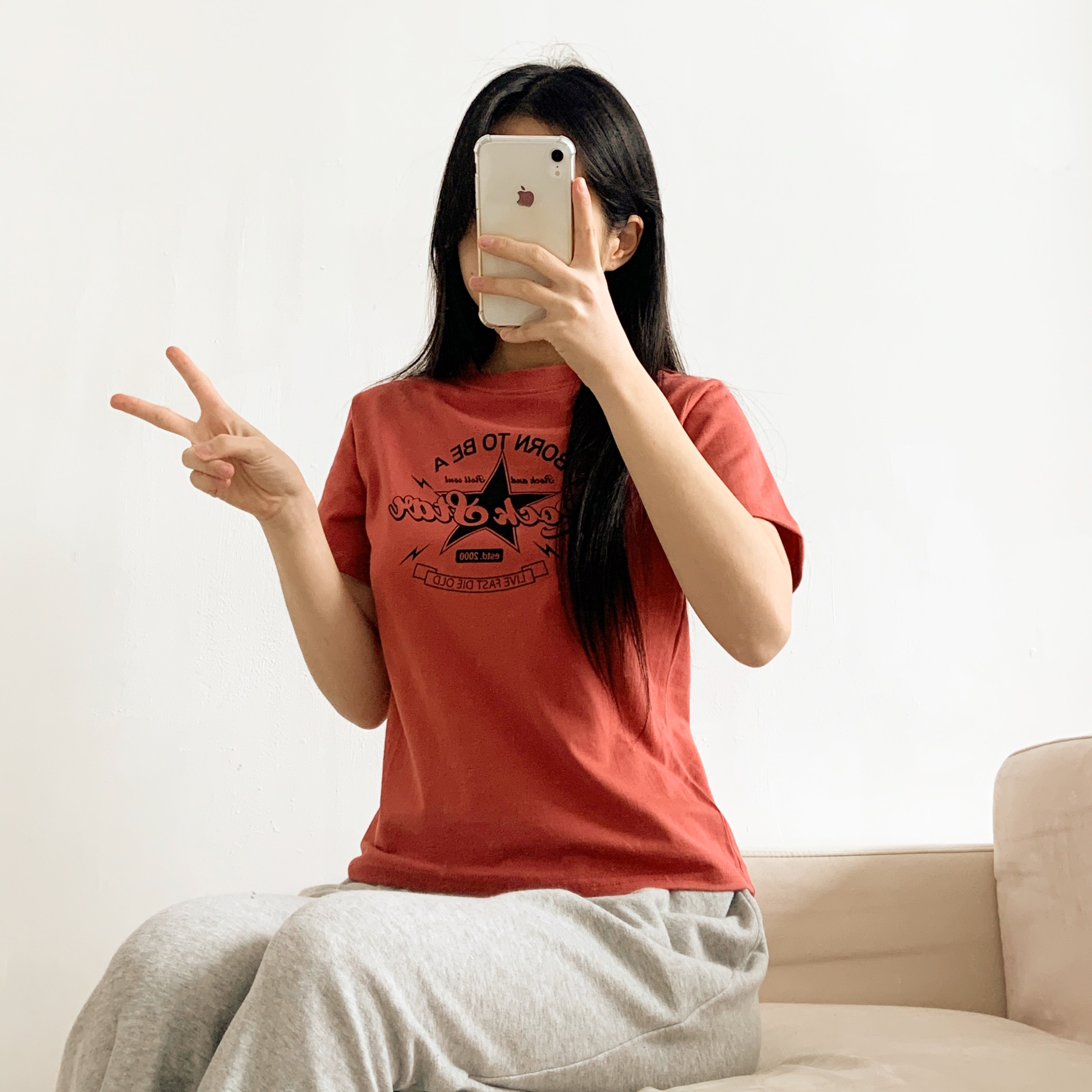 ラウンドネックプリントTシャツ | 詳細画像5