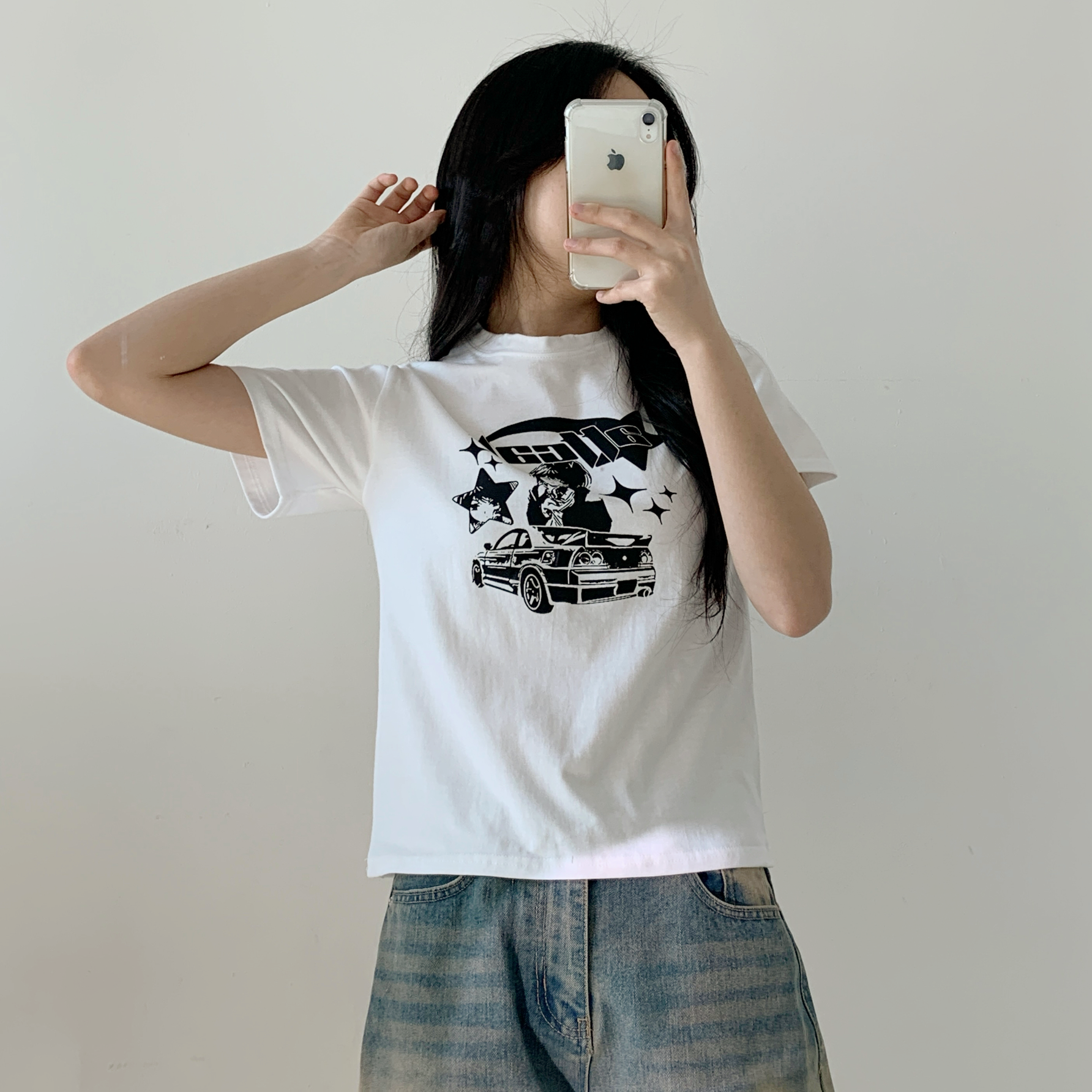 ラウンドネック半袖プリントTシャツ | 詳細画像3