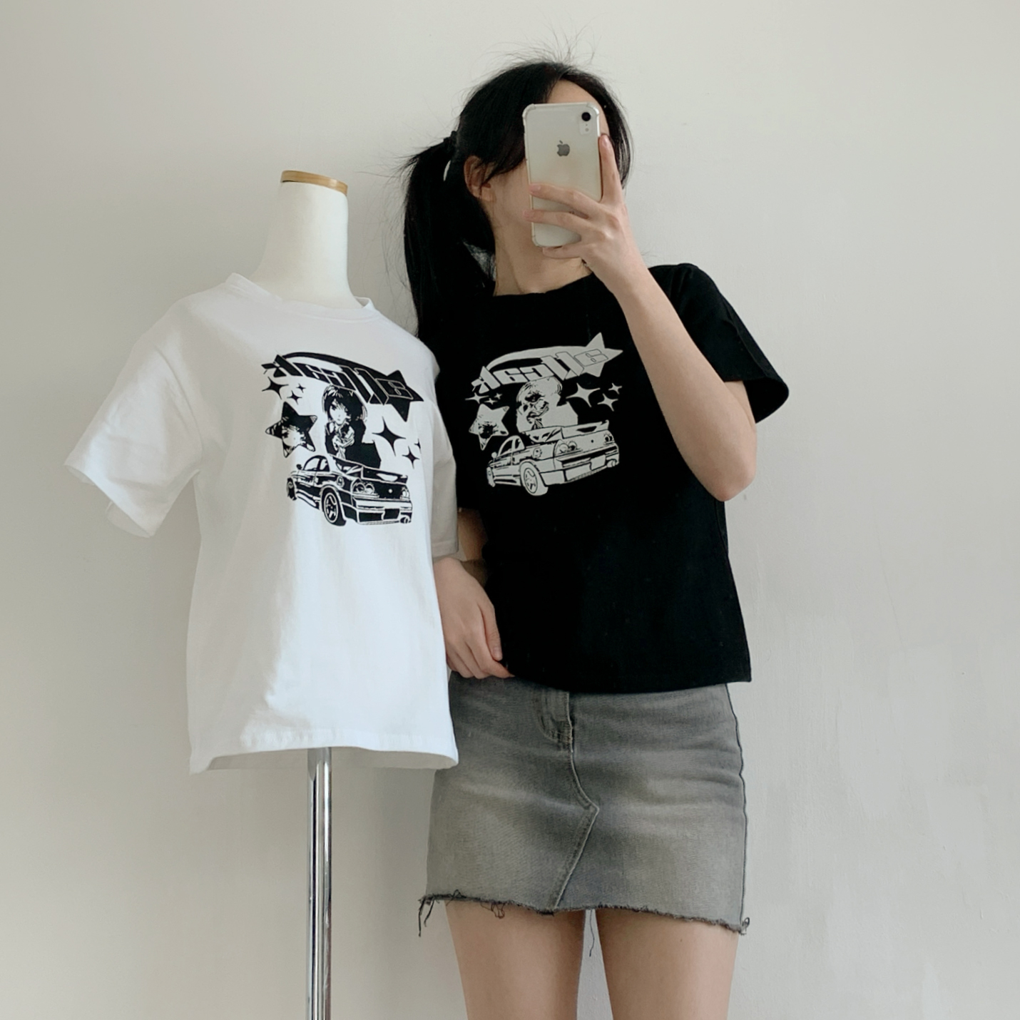 ラウンドネック半袖プリントTシャツ | 詳細画像7