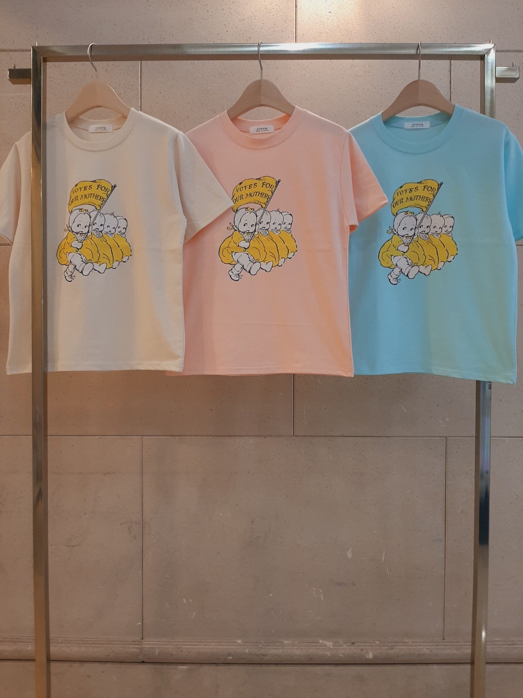 ラウンドネックプリントパステルTシャツ | 詳細画像7