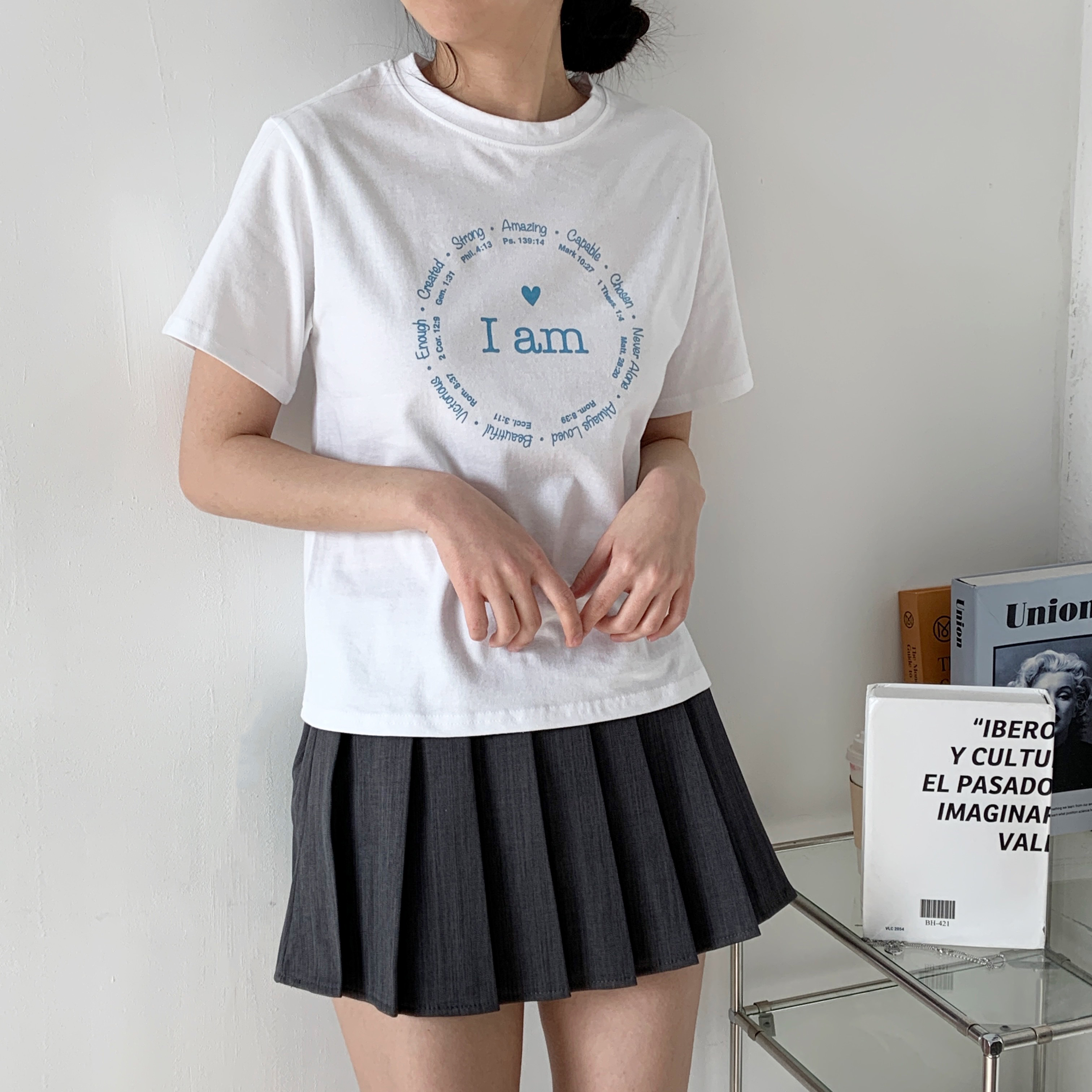 ラウンドネック半袖プリントTシャツ | 詳細画像3