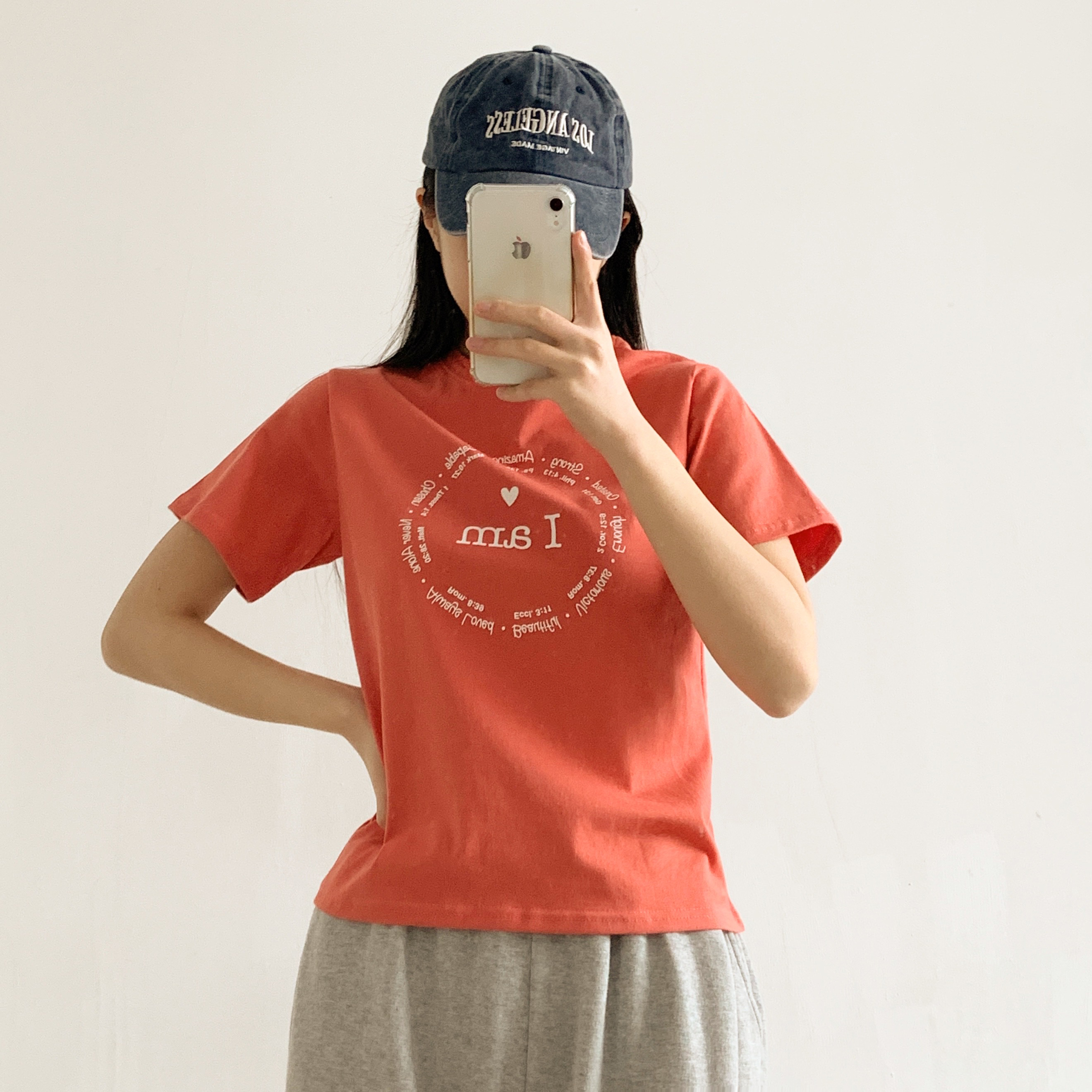ラウンドネック半袖プリントTシャツ | 詳細画像7