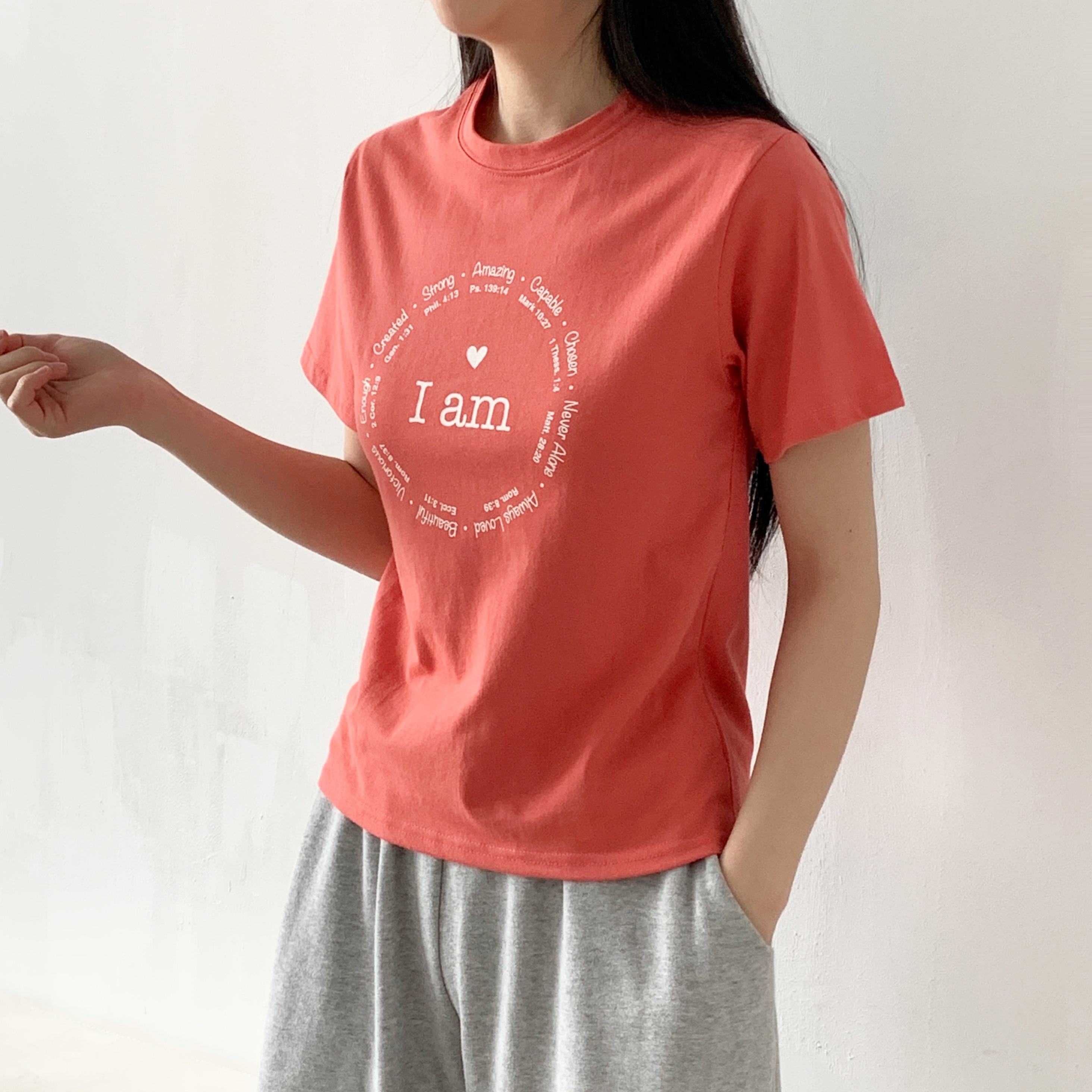 ラウンドネック半袖プリントTシャツ | 詳細画像8