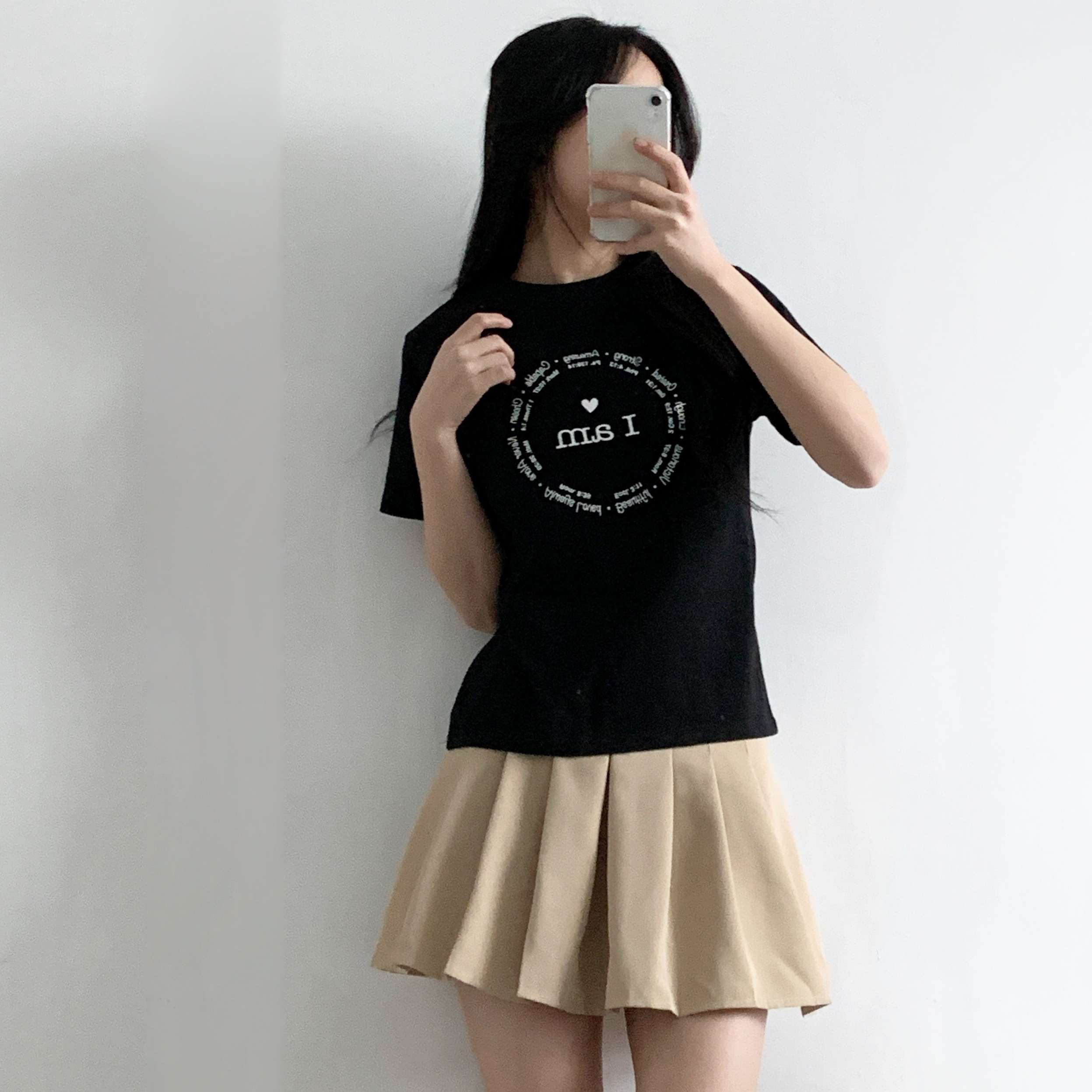 ラウンドネック半袖プリントTシャツ | 詳細画像9