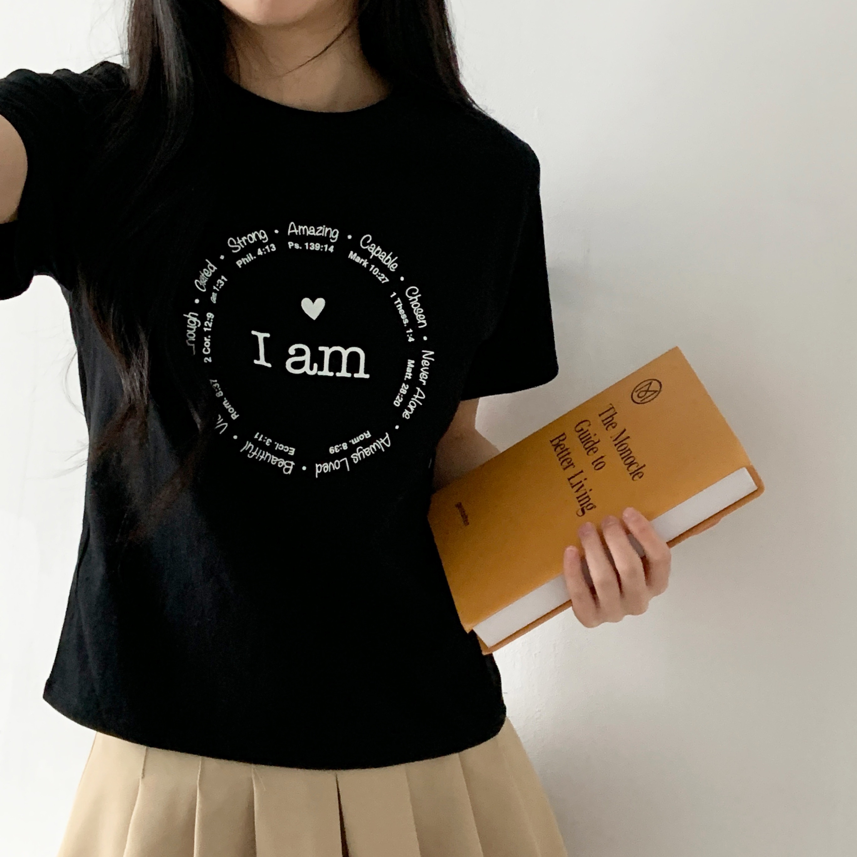 ラウンドネック半袖プリントTシャツ | 詳細画像10