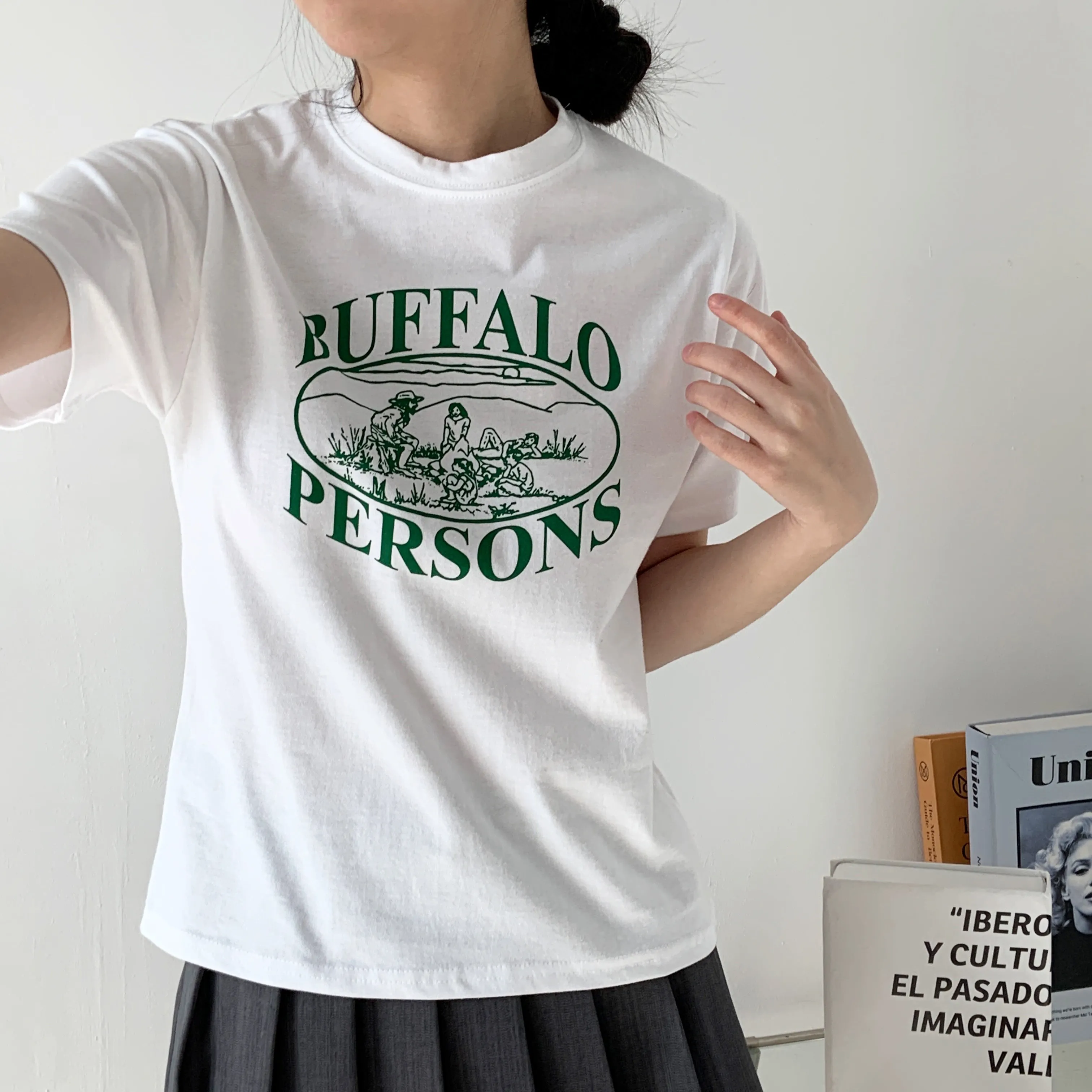 半袖プリントカラーTシャツ | 詳細画像1