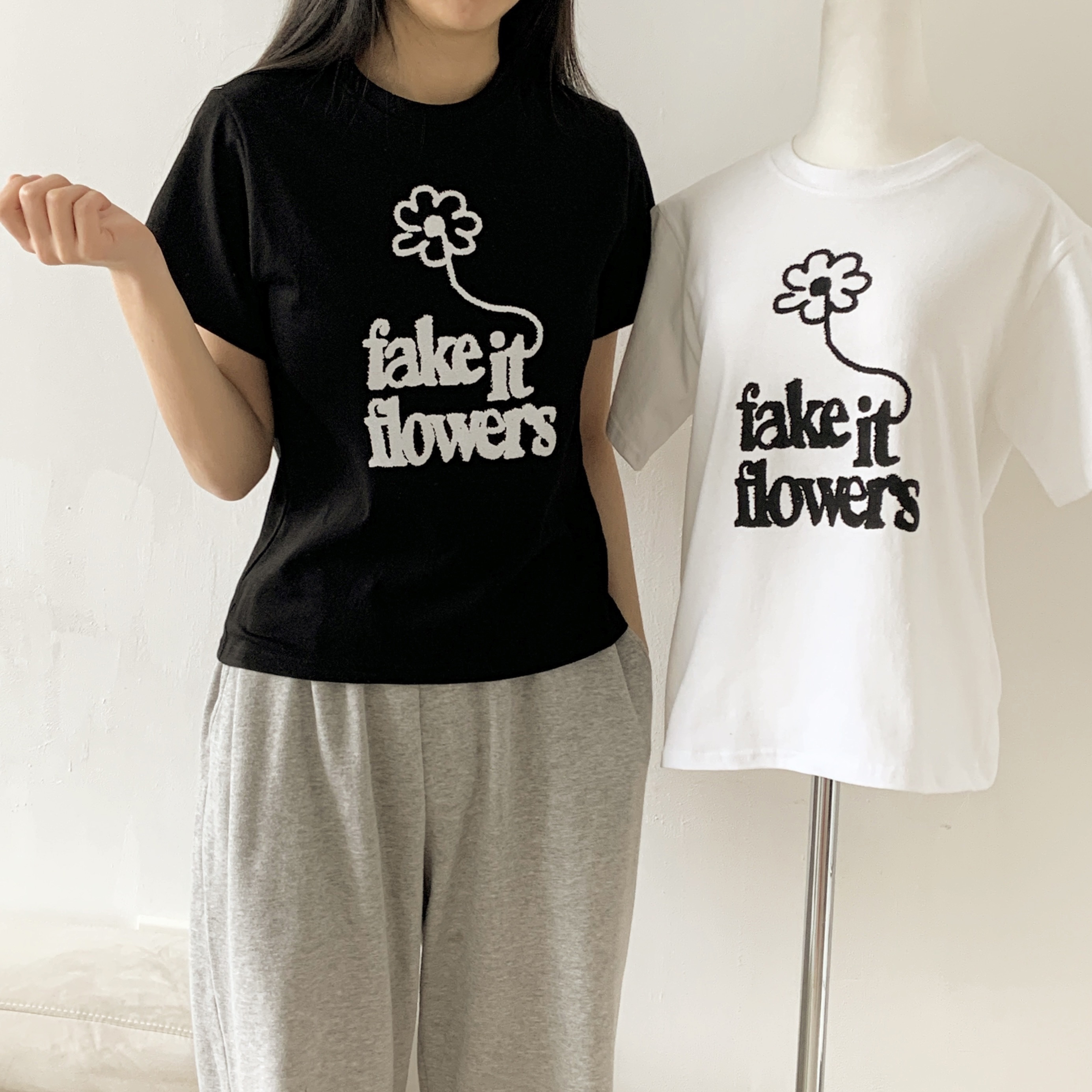 ラウンドネック半袖プリントTシャツ | 詳細画像3