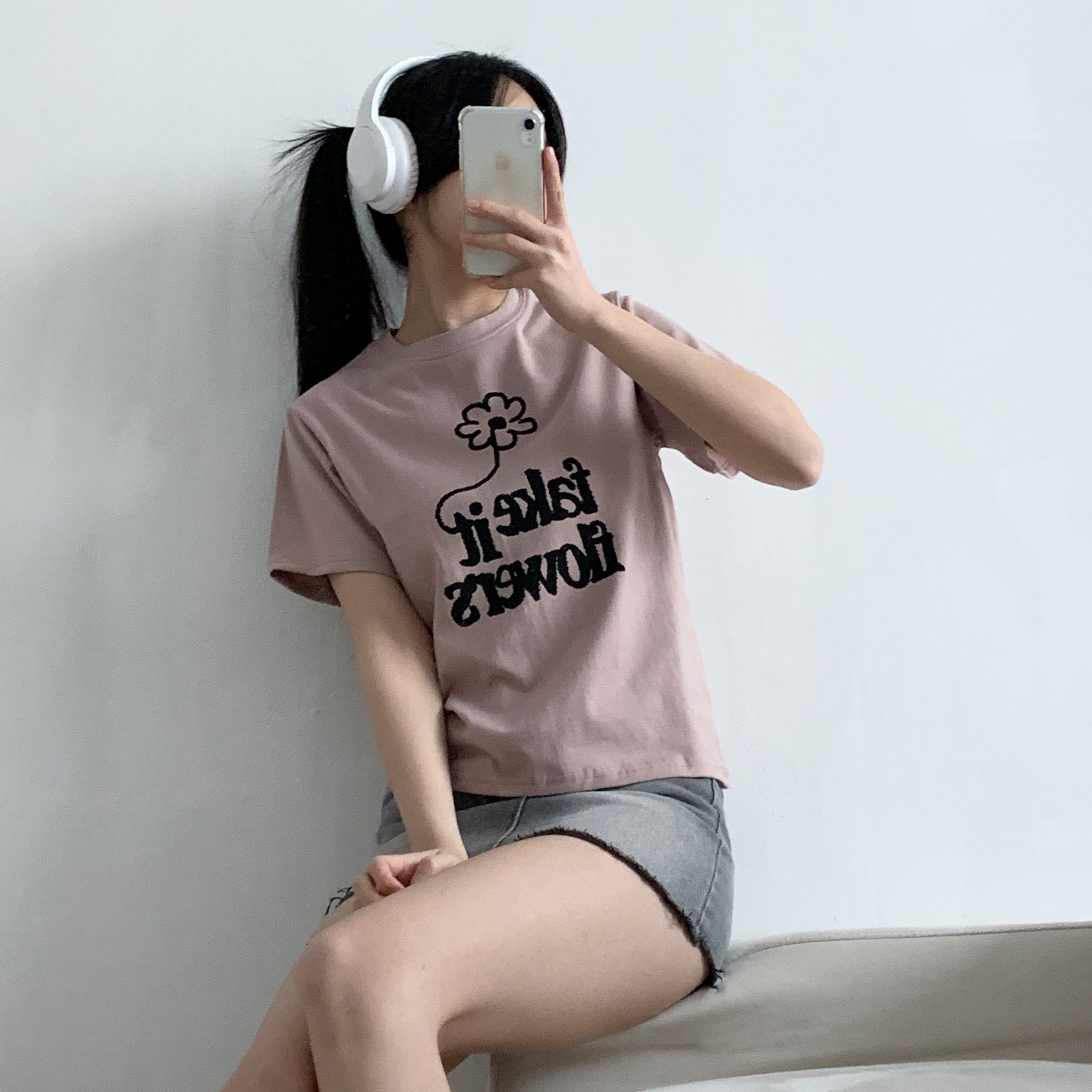 ラウンドネック半袖プリントTシャツ | 詳細画像6