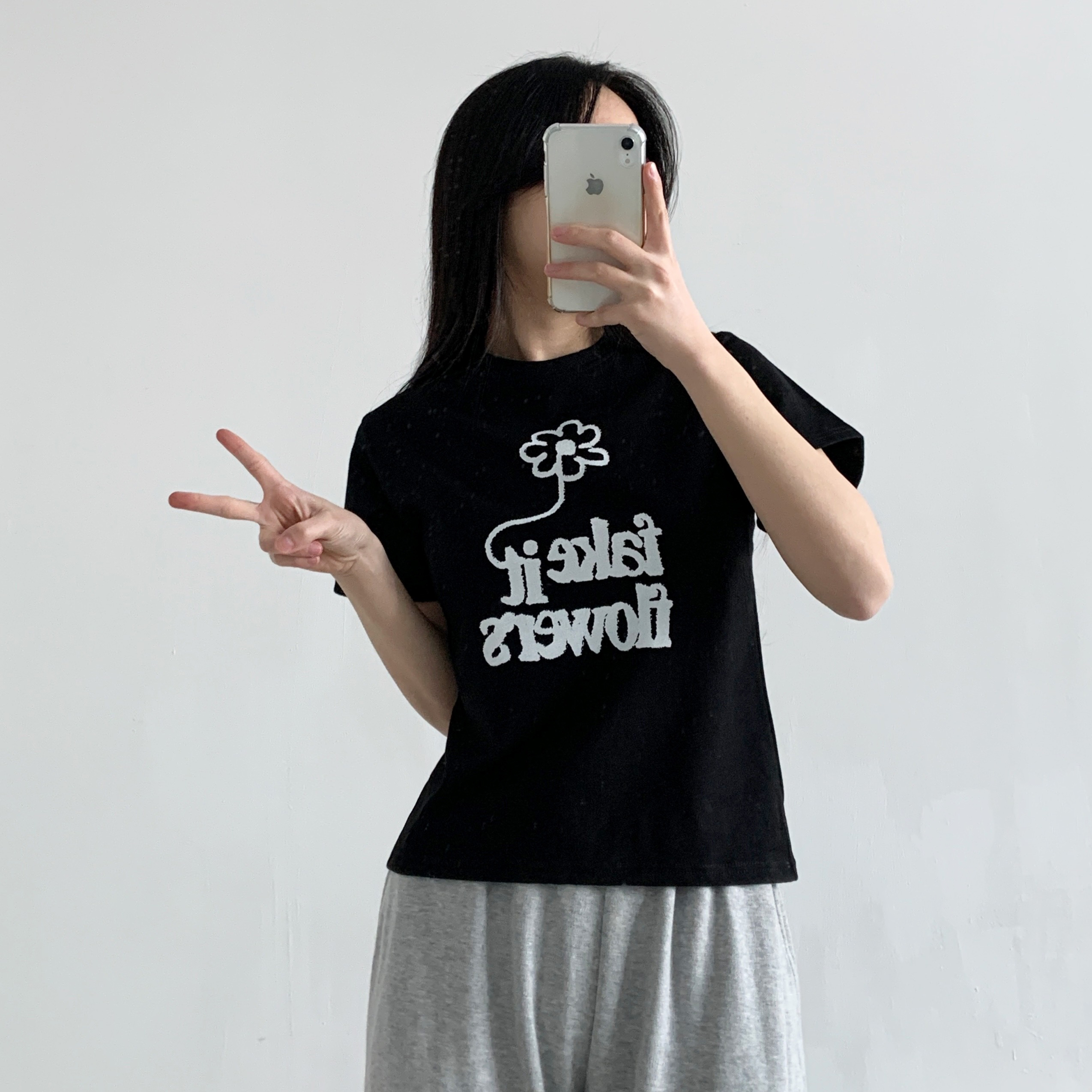 ラウンドネック半袖プリントTシャツ | 詳細画像4