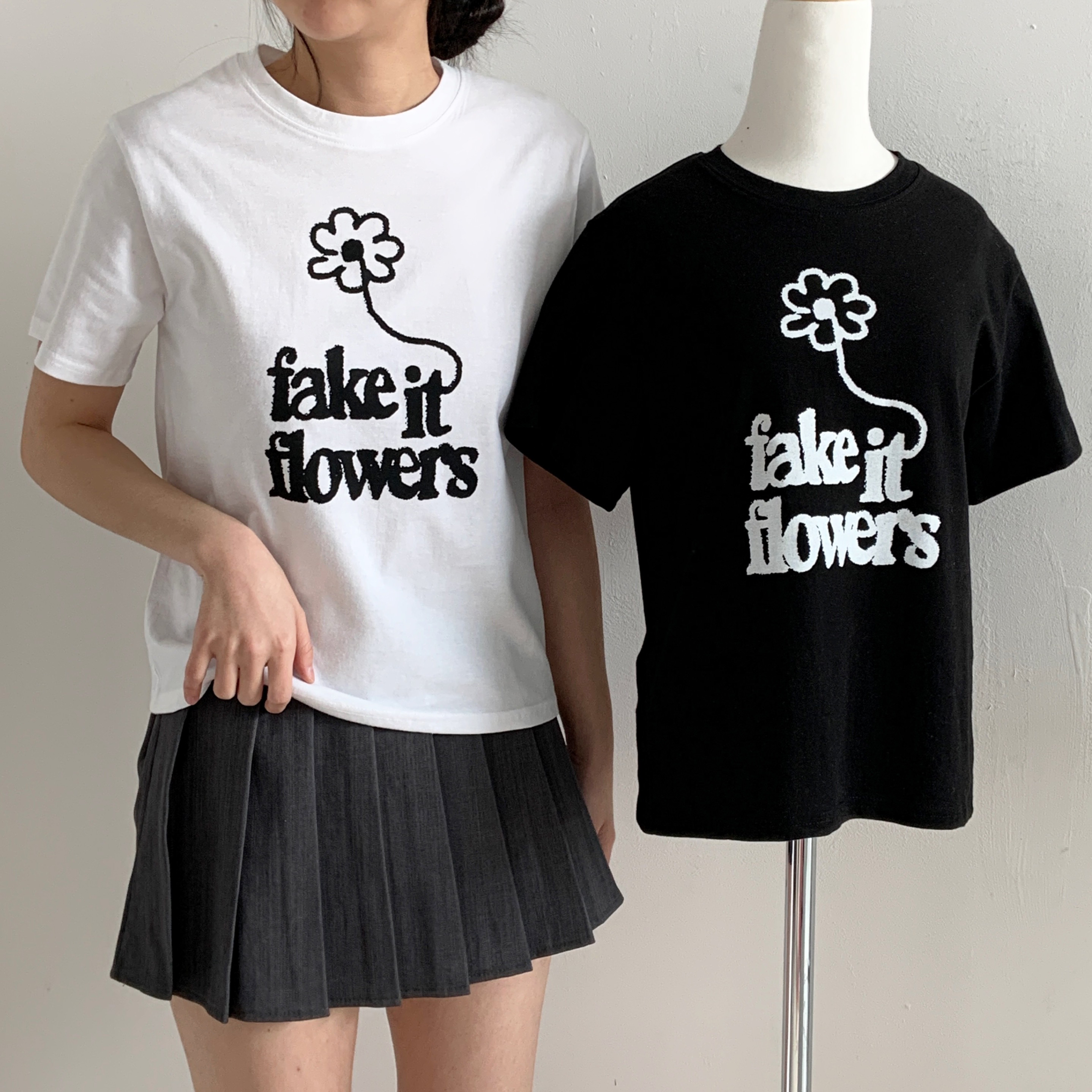 ラウンドネック半袖プリントTシャツ | 詳細画像10