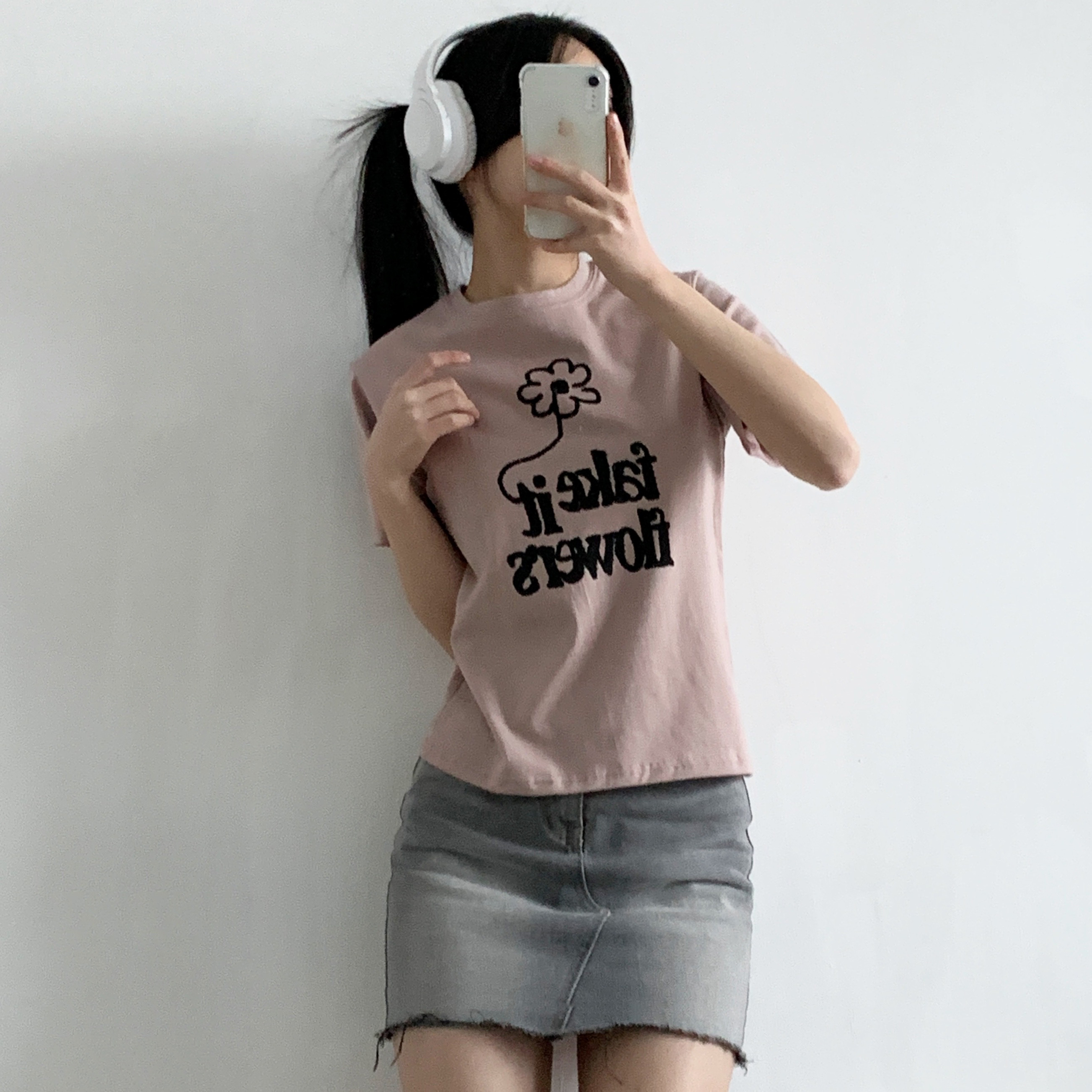 ラウンドネック半袖プリントTシャツ | 詳細画像8