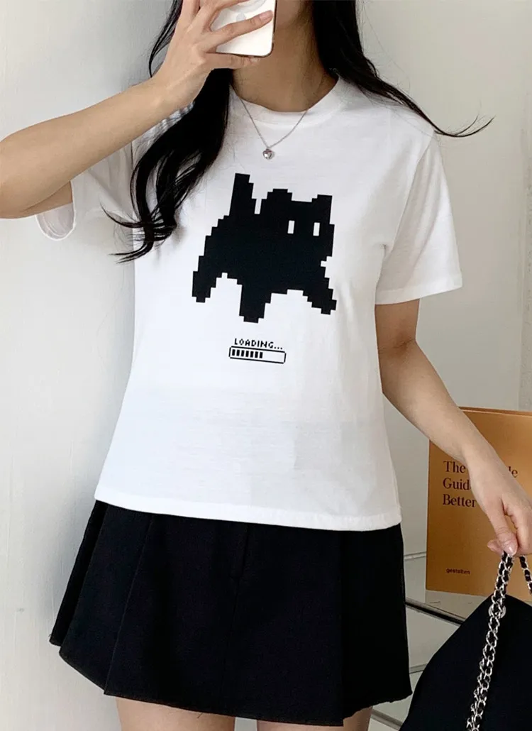 半袖プリントカラーTシャツ | 詳細画像1
