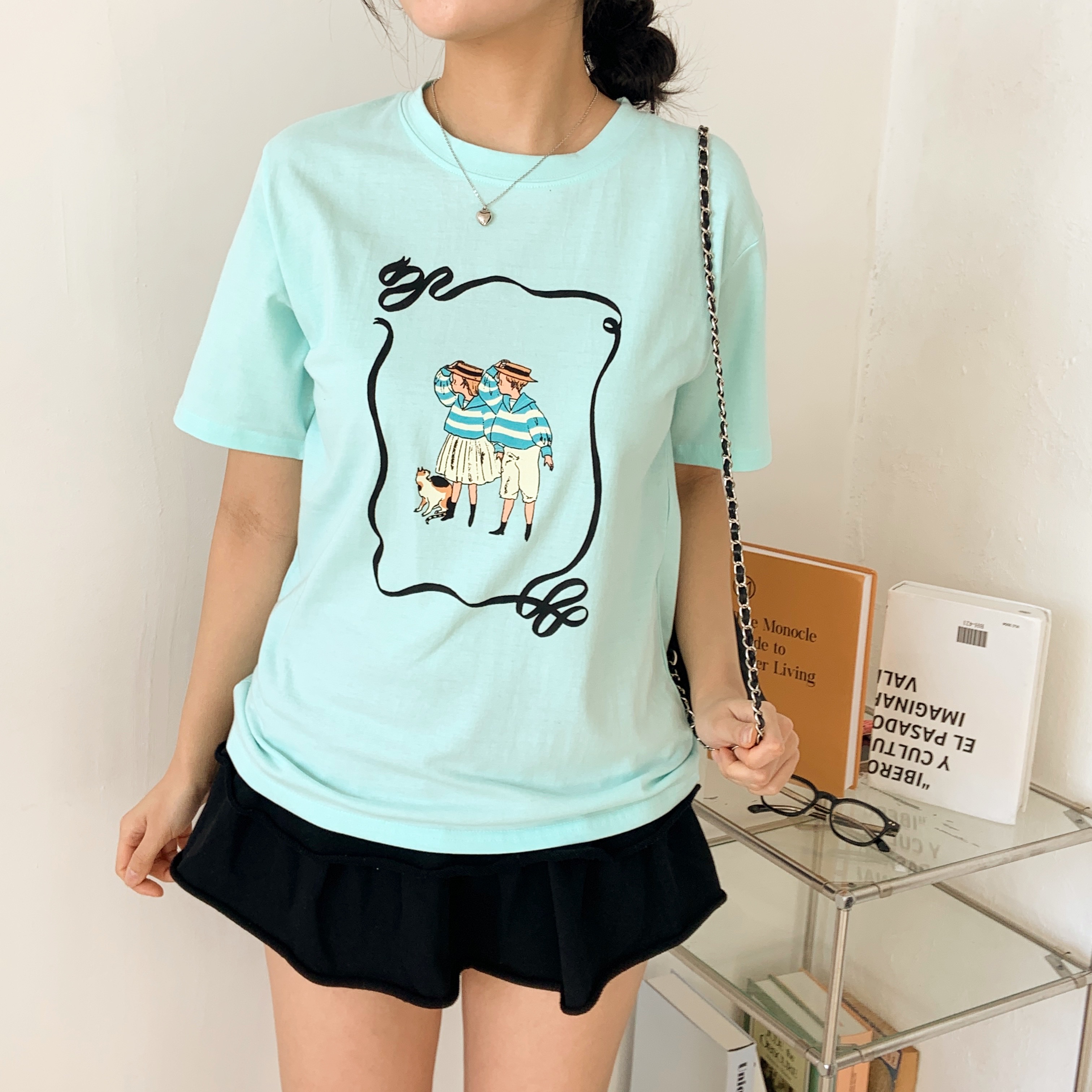 ルーズ半袖プリントTシャツ | 詳細画像2