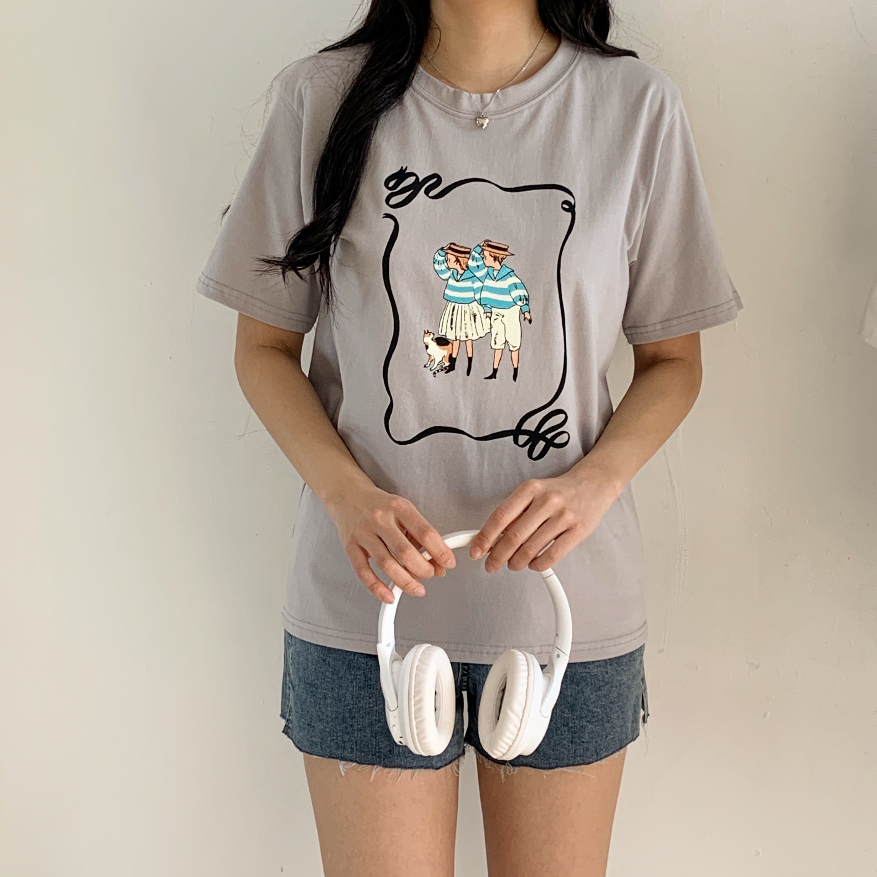 ルーズ半袖プリントTシャツ | 詳細画像4