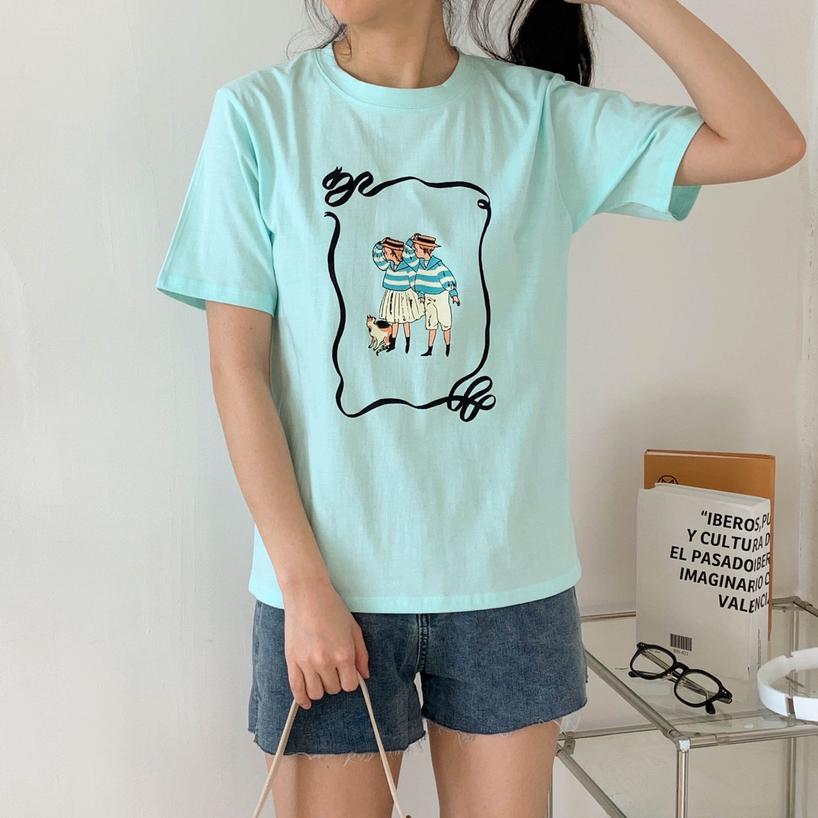 ルーズ半袖プリントTシャツ | 詳細画像12