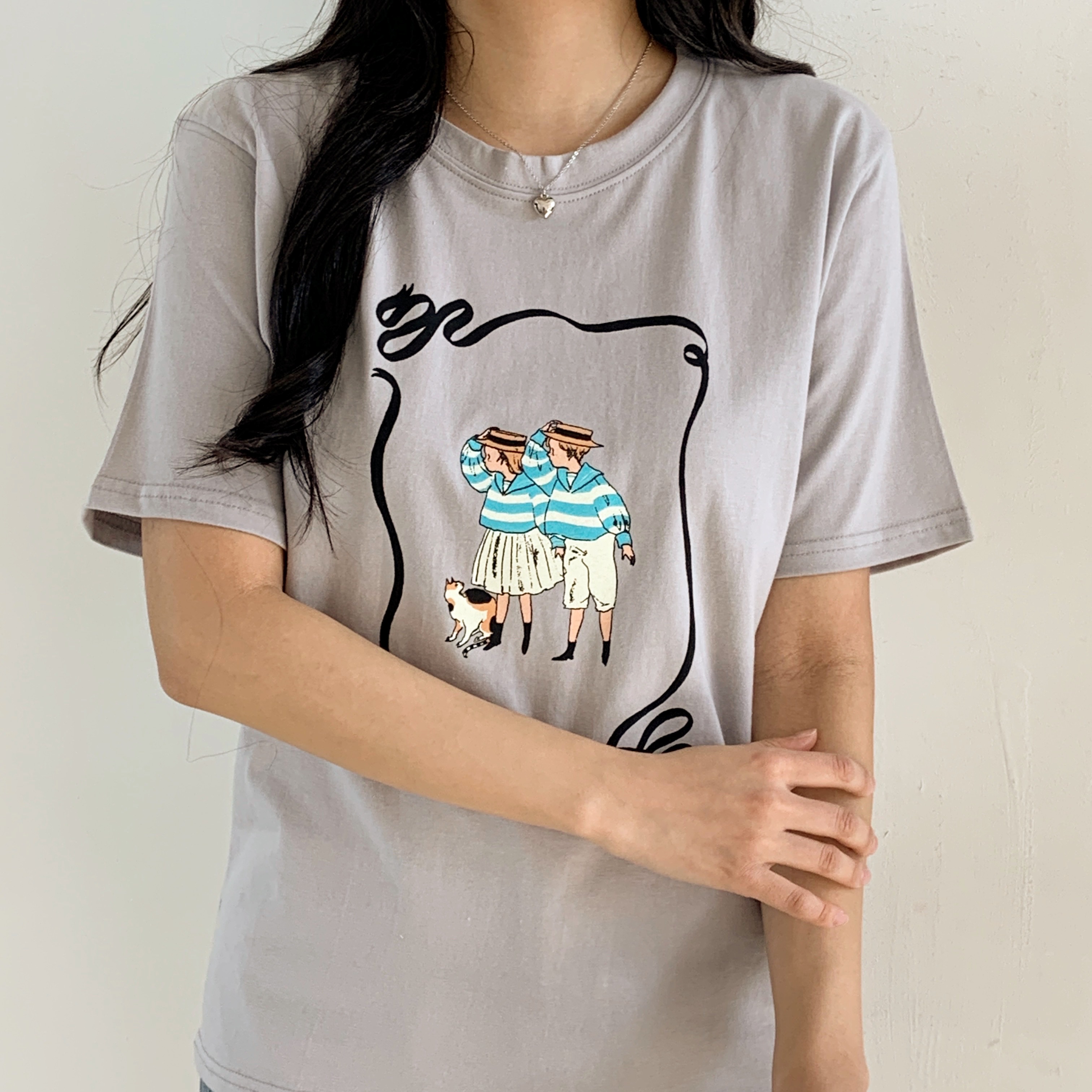 ルーズ半袖プリントTシャツ | 詳細画像15