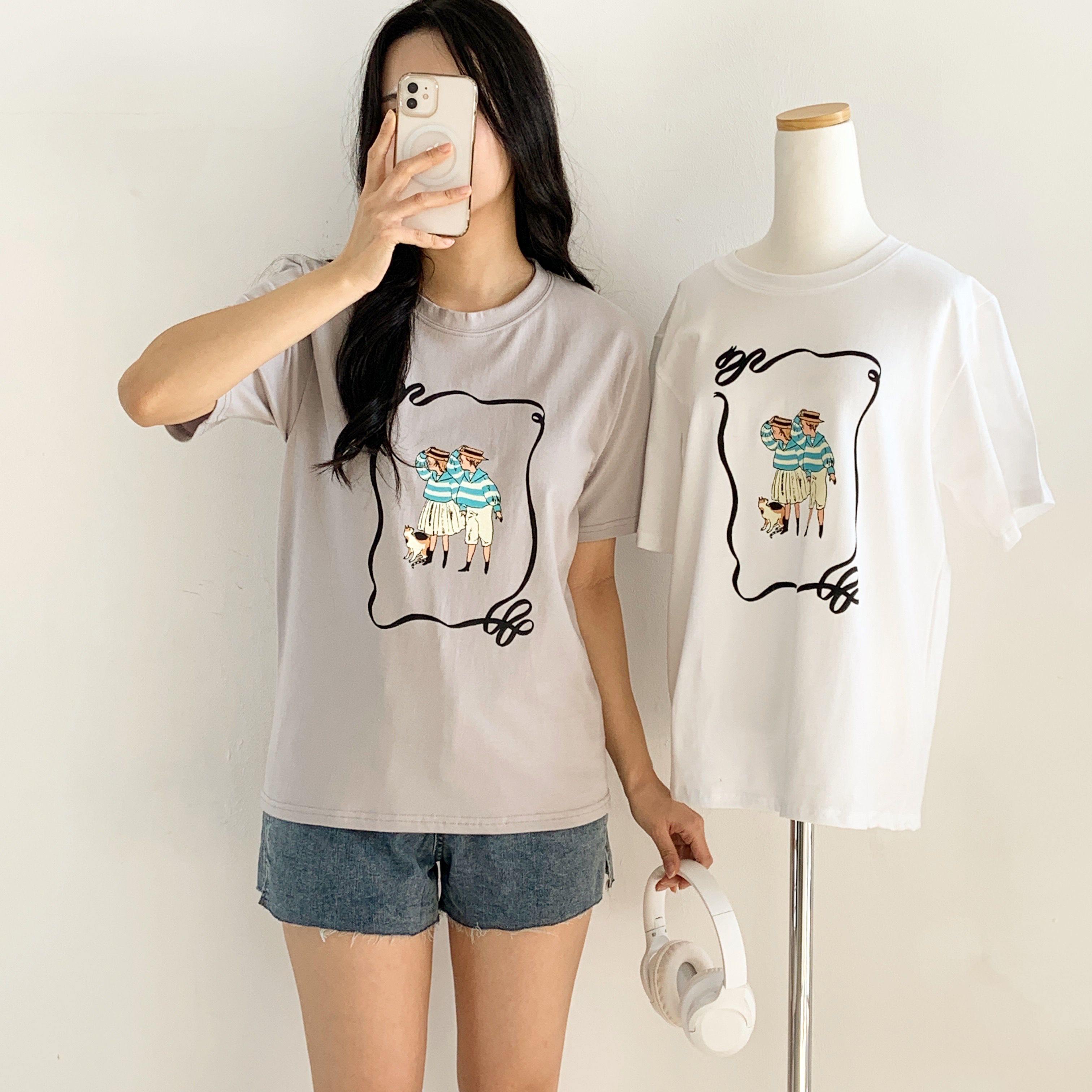 ルーズ半袖プリントTシャツ | 詳細画像17