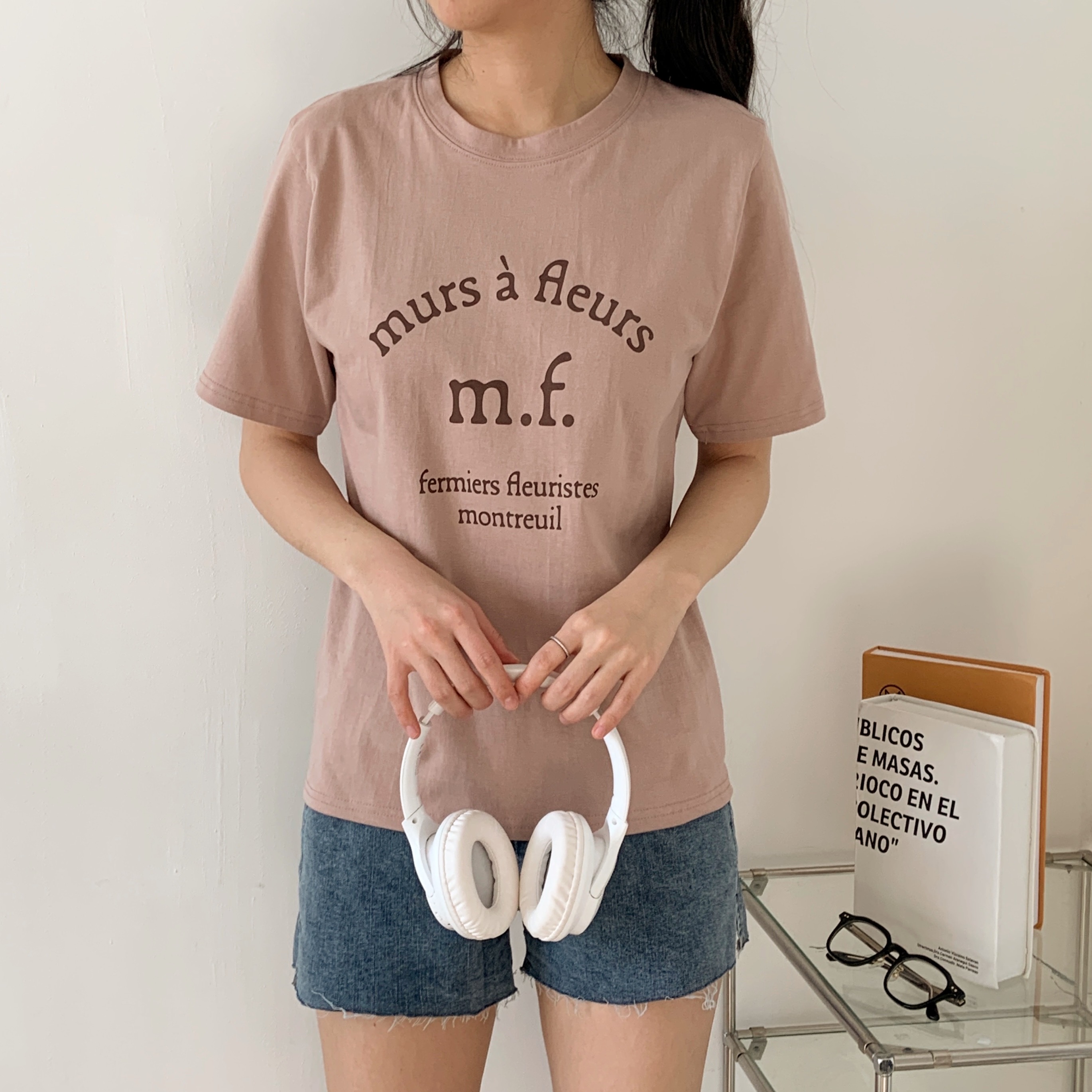 ルーズ半袖プリントカラーTシャツ | 詳細画像2