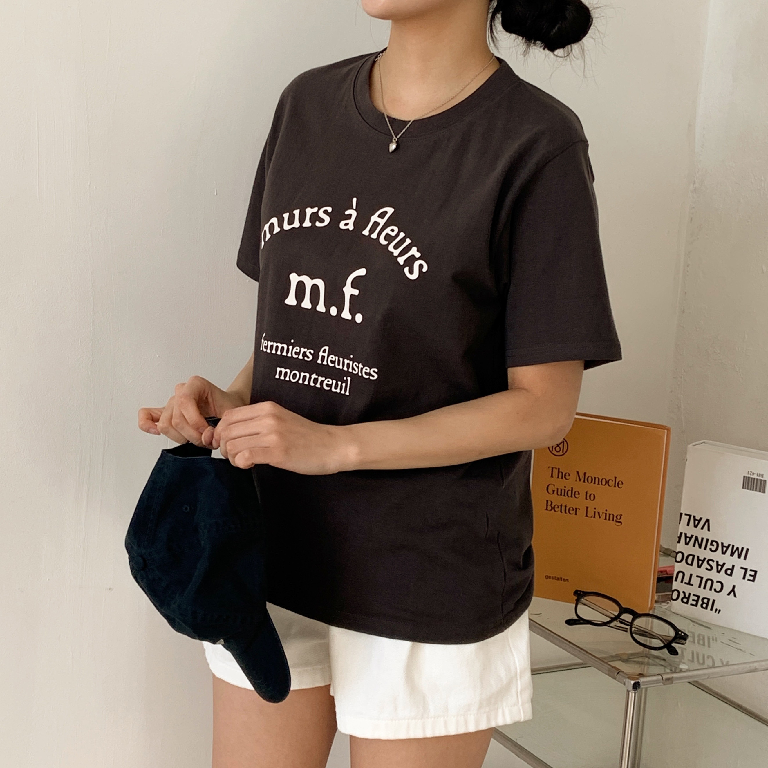 ルーズ半袖プリントカラーTシャツ | 詳細画像8