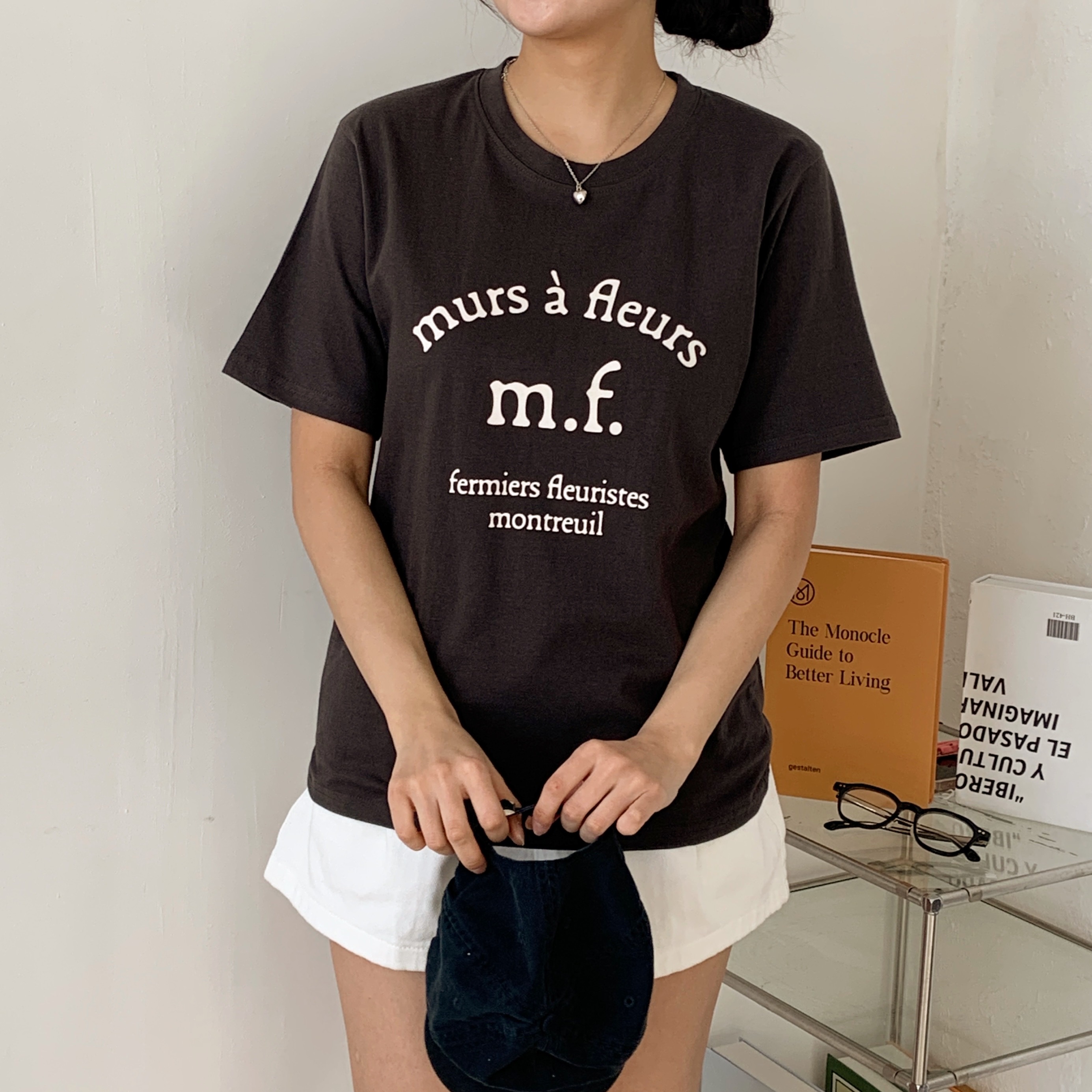 ルーズ半袖プリントカラーTシャツ | 詳細画像9