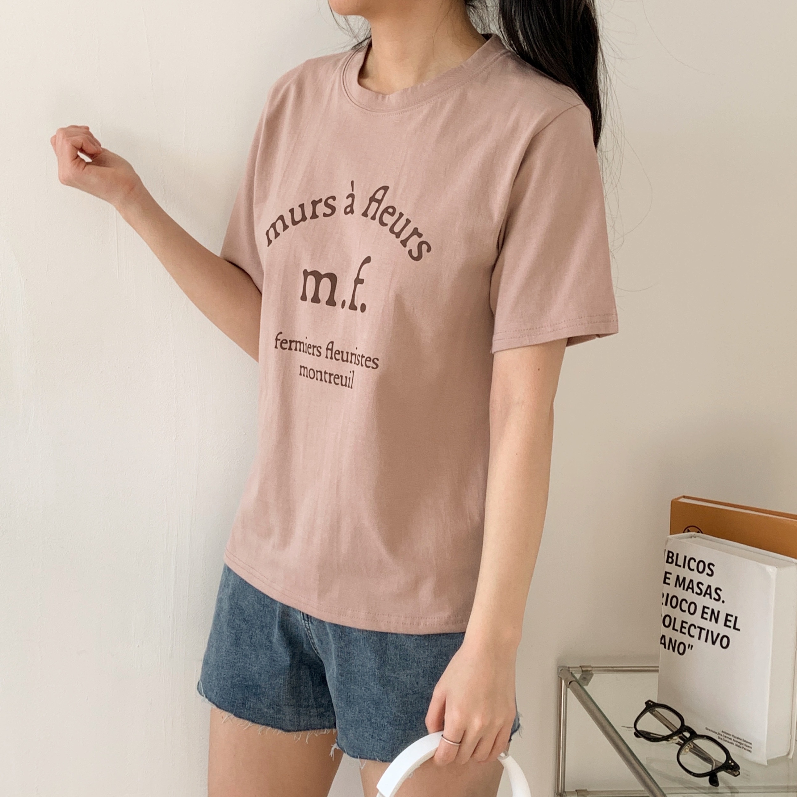 ルーズ半袖プリントカラーTシャツ | 詳細画像11