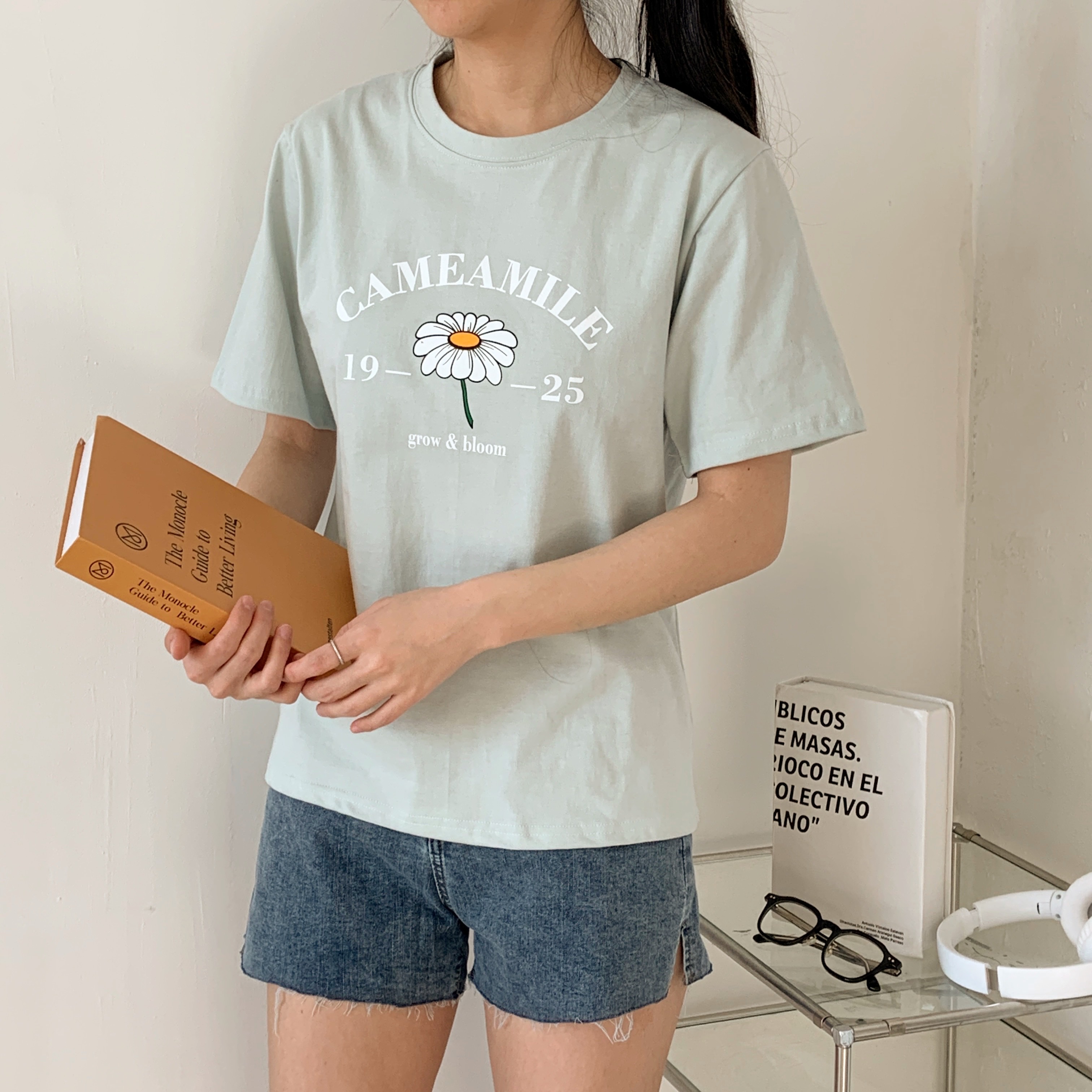 ラウンドネックルーズプリントTシャツ | 詳細画像10