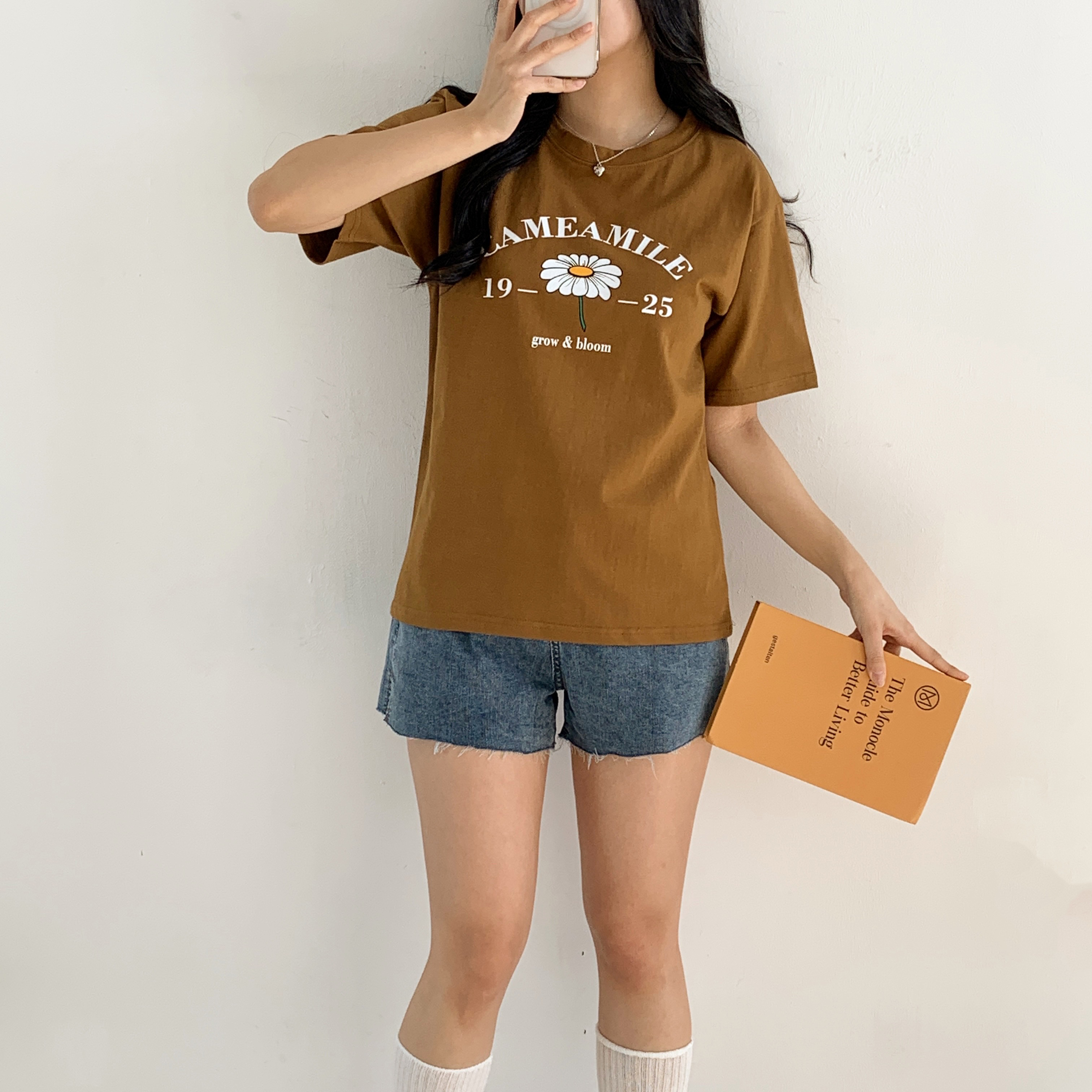 ラウンドネックルーズプリントTシャツ | 詳細画像14