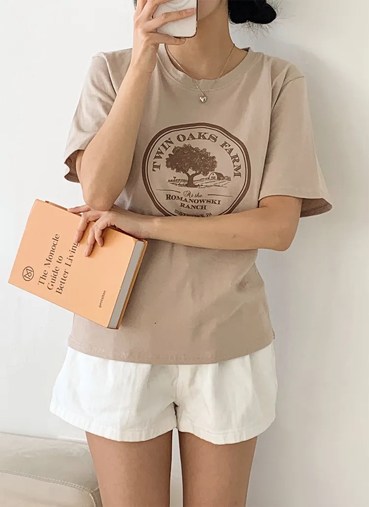 ルーズ半袖プリントTシャツ | 詳細画像1