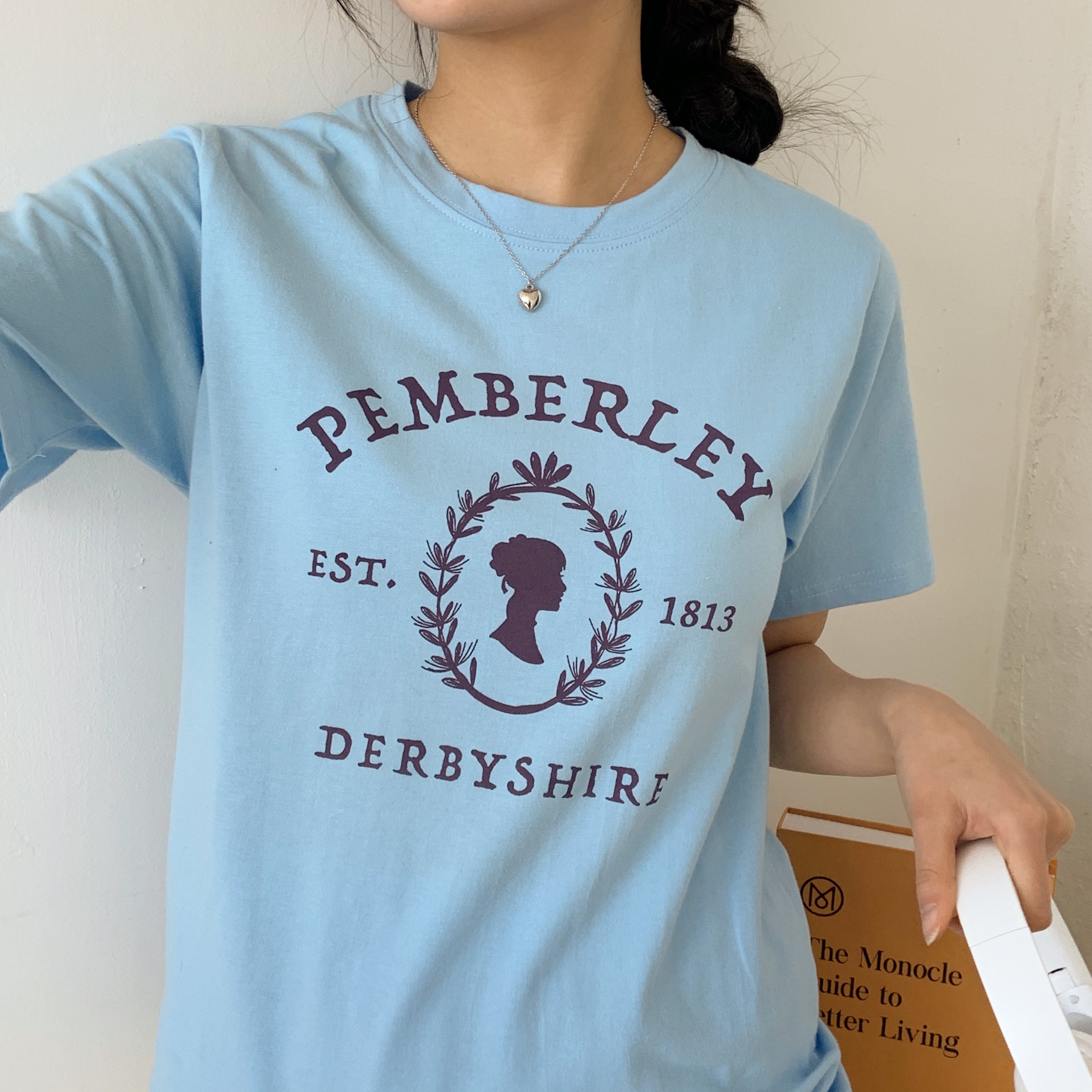 コットンラウンドネックプリントTシャツ | 詳細画像7