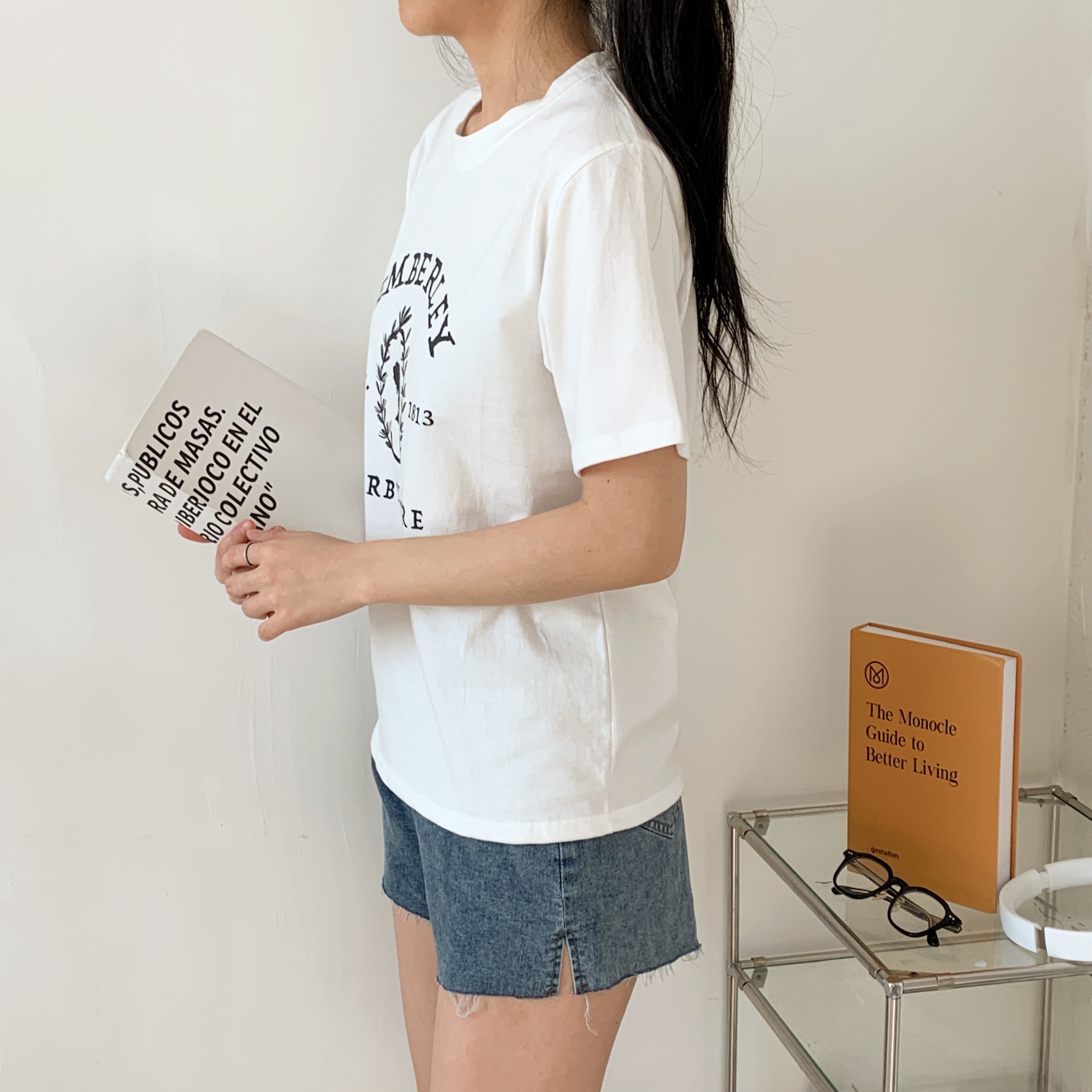 コットンラウンドネックプリントTシャツ | 詳細画像10