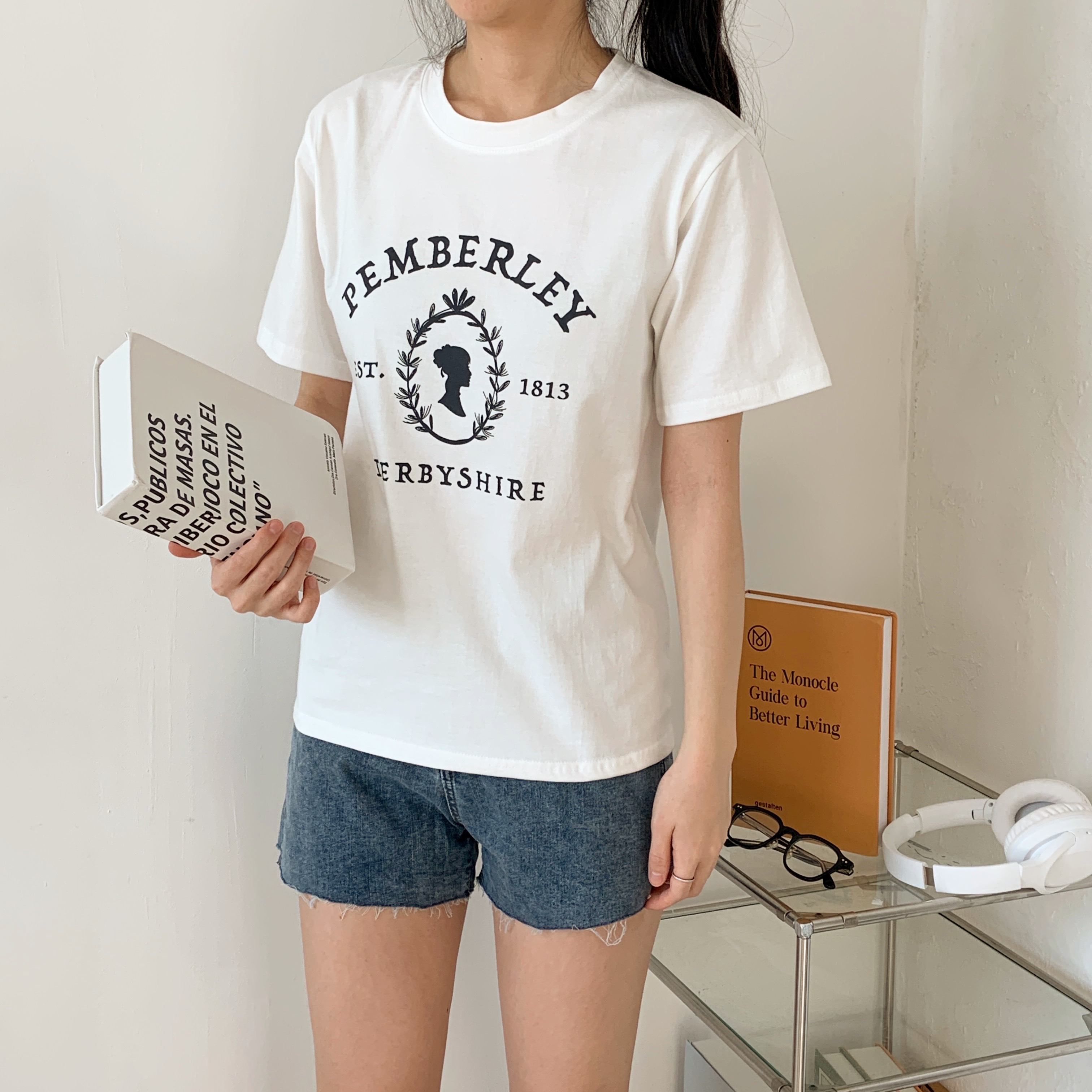 コットンラウンドネックプリントTシャツ | 詳細画像11