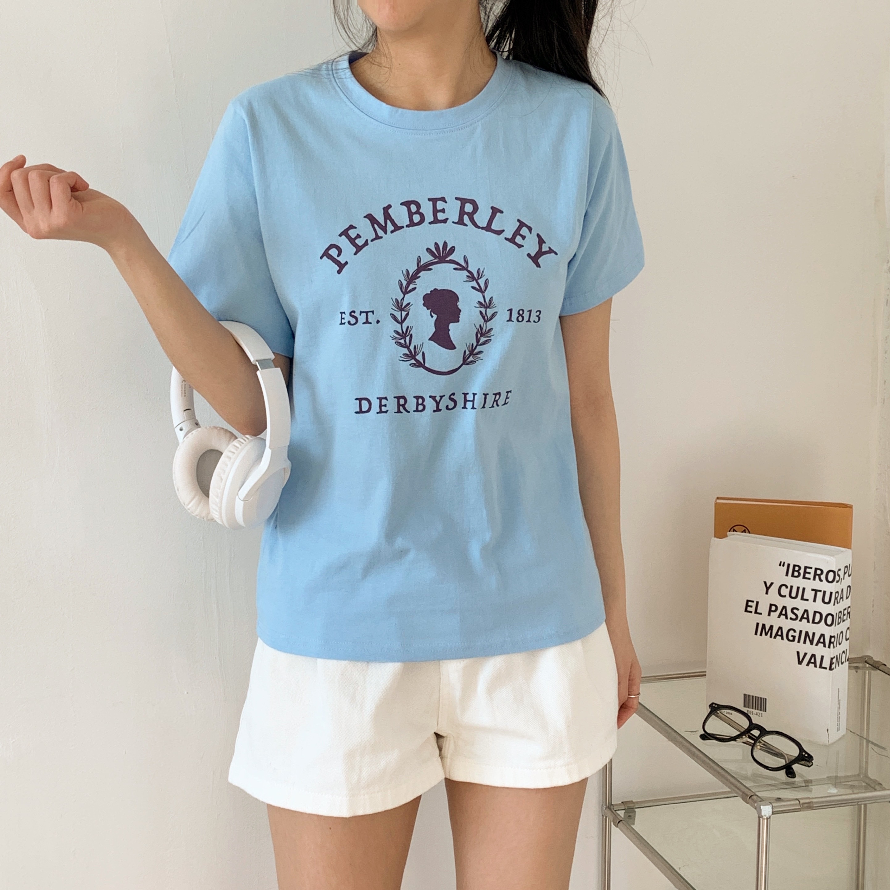 コットンラウンドネックプリントTシャツ | 詳細画像17