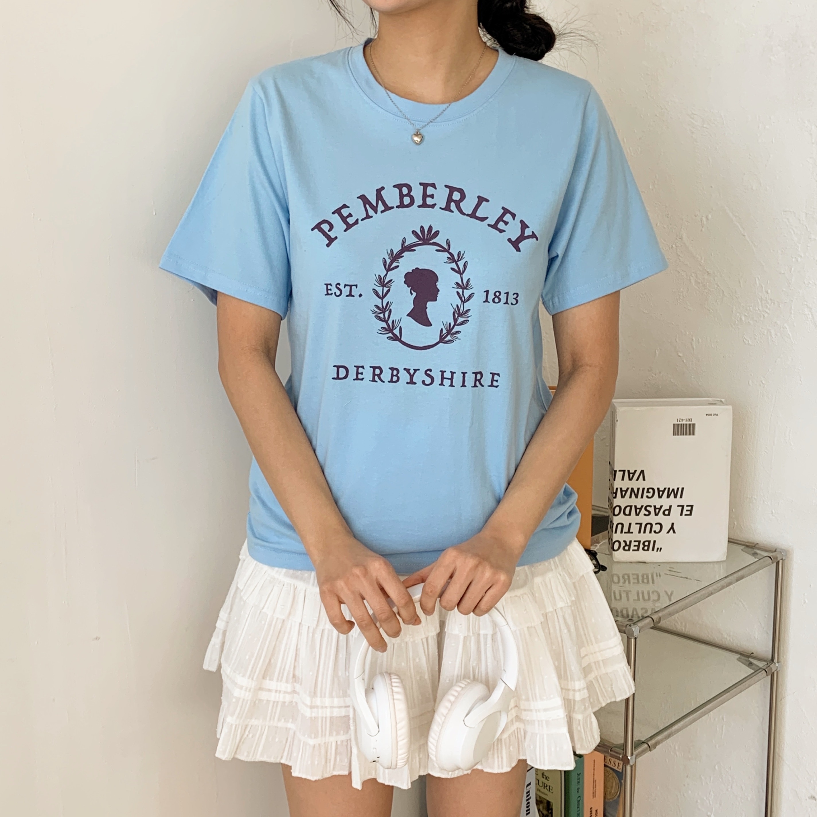 コットンラウンドネックプリントTシャツ | 詳細画像18