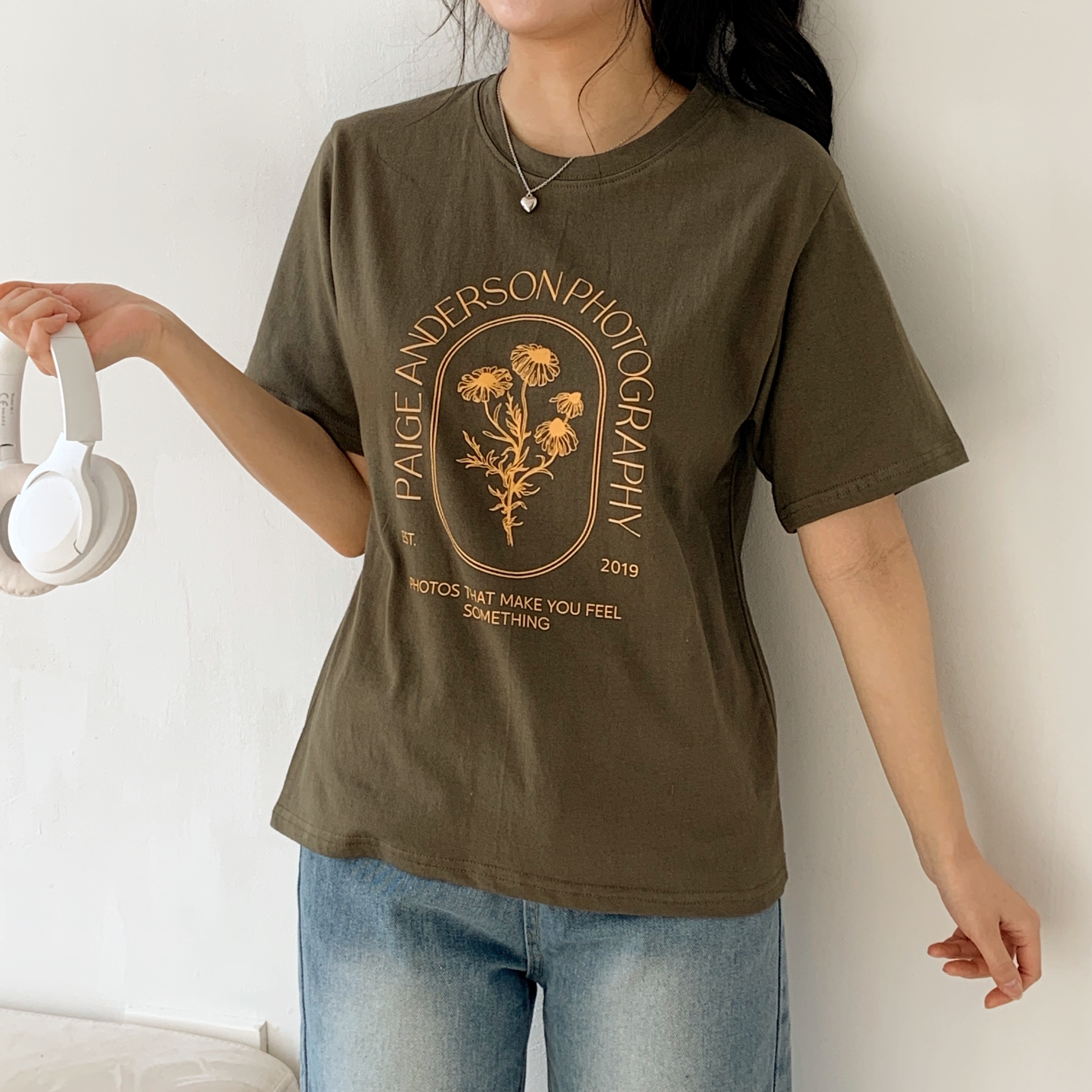 コットン半袖レタリングTシャツ | 詳細画像3