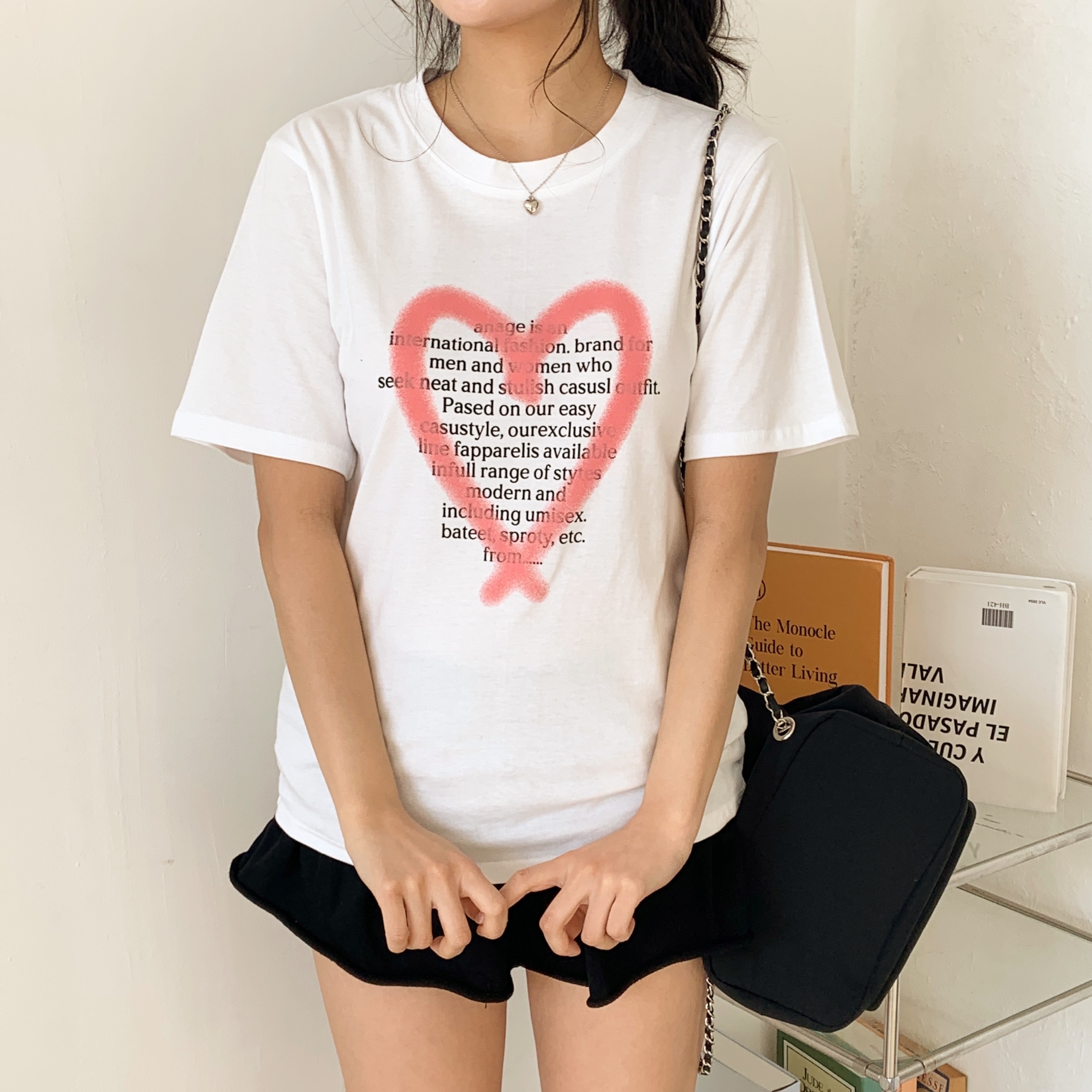 ラウンドネックプリントTシャツ | 詳細画像2